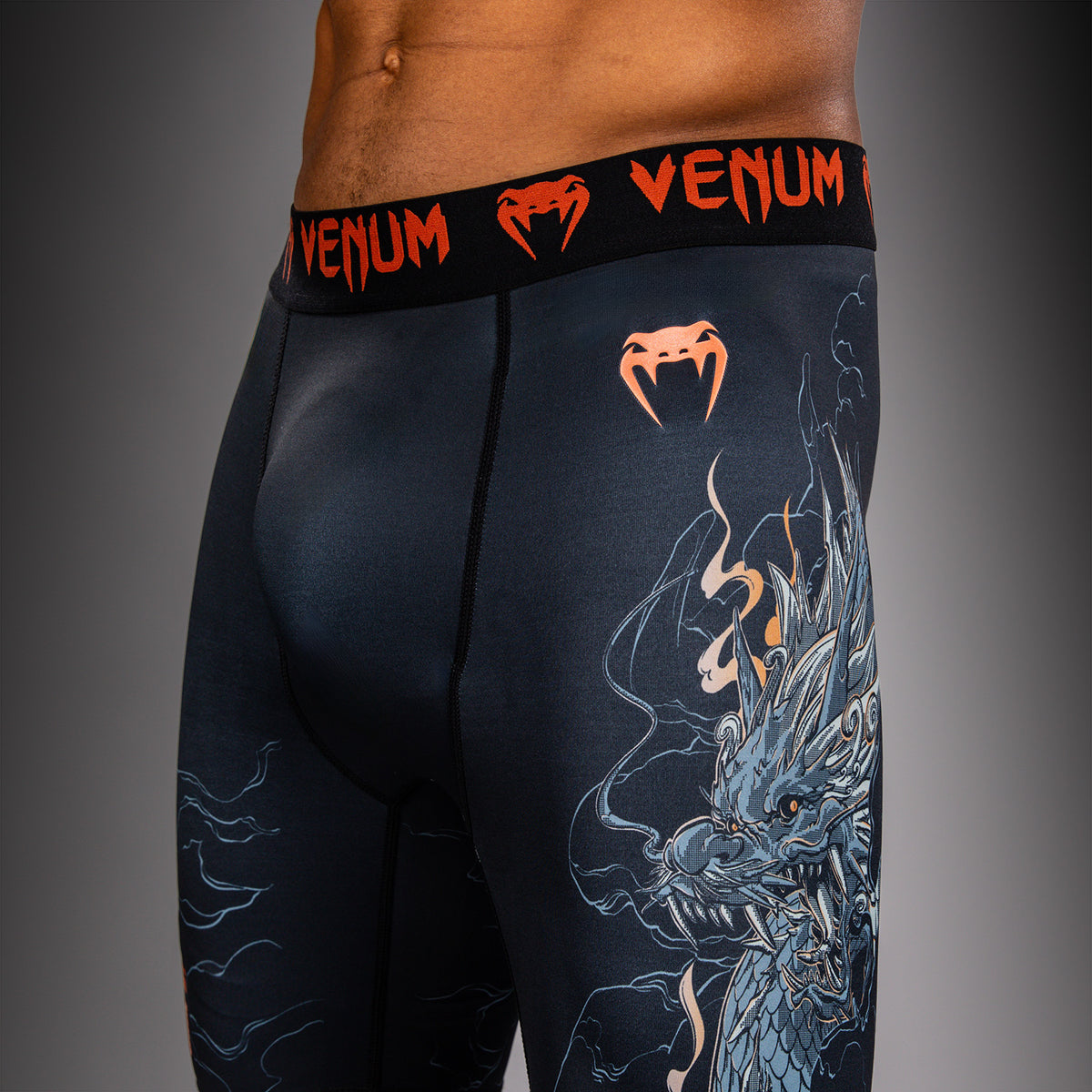 Short de Compression Venum Thunder Dragon – Noir/Gris/Cuivre - product-type_Shorts de compression