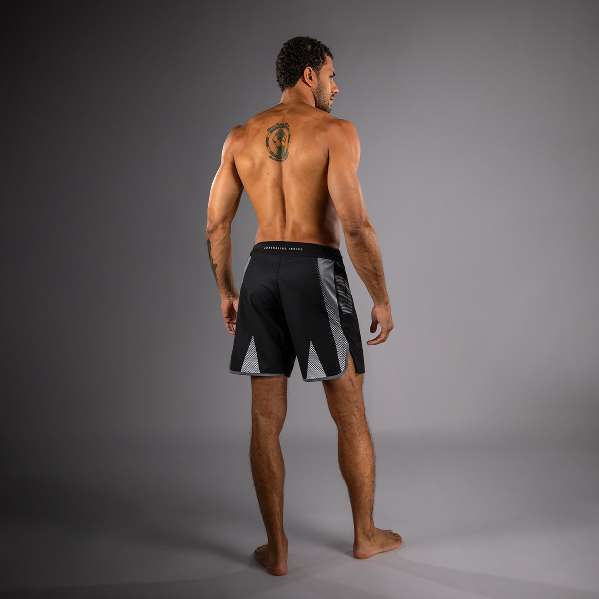 Short de Combat Venum Adrenaline – Noir/Gris Argenté - product-type_Shorts de MMA