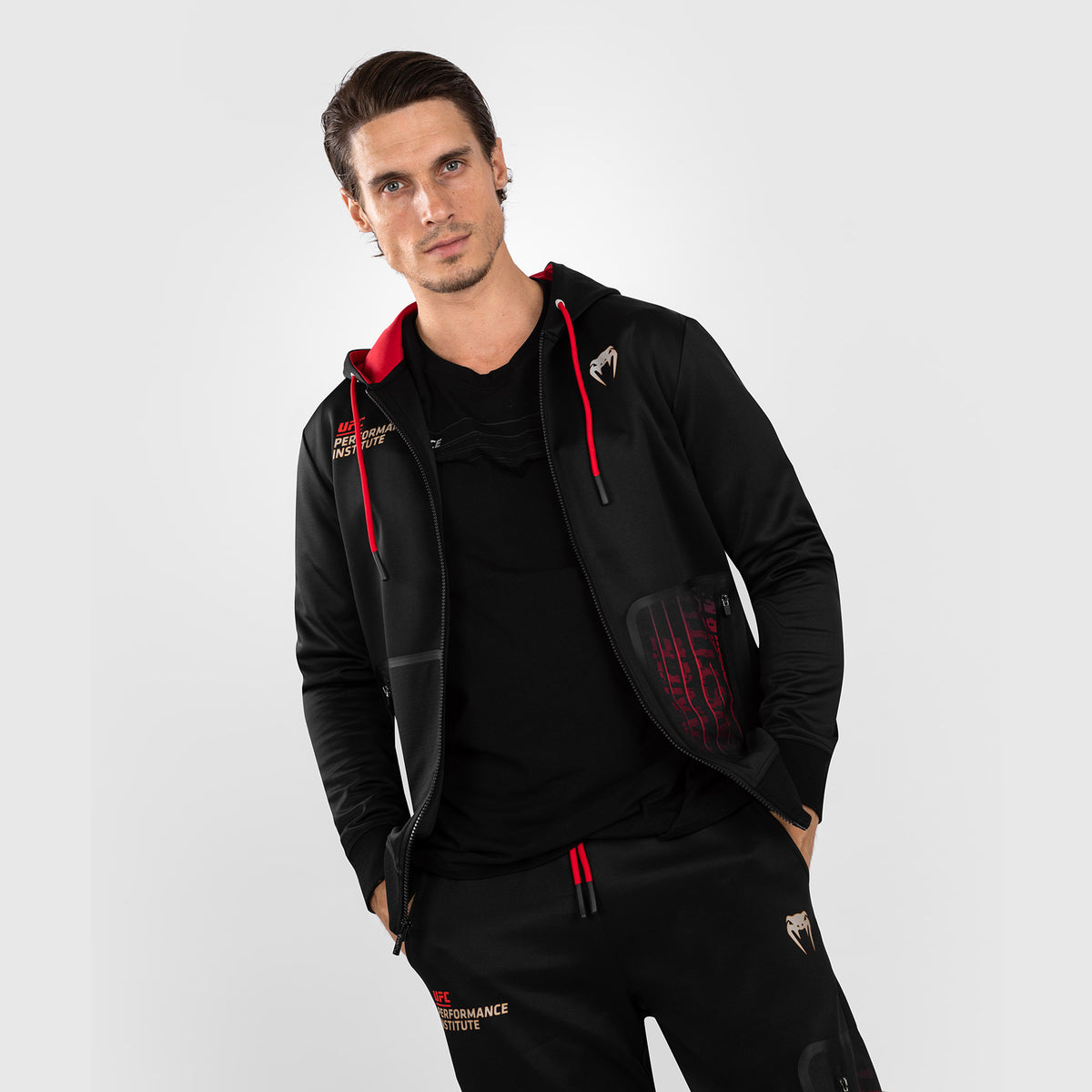 Sweatshirt à capuche UFC Venum Performance Institute 2.0 - Noir/Rouge - product-type_Vestes