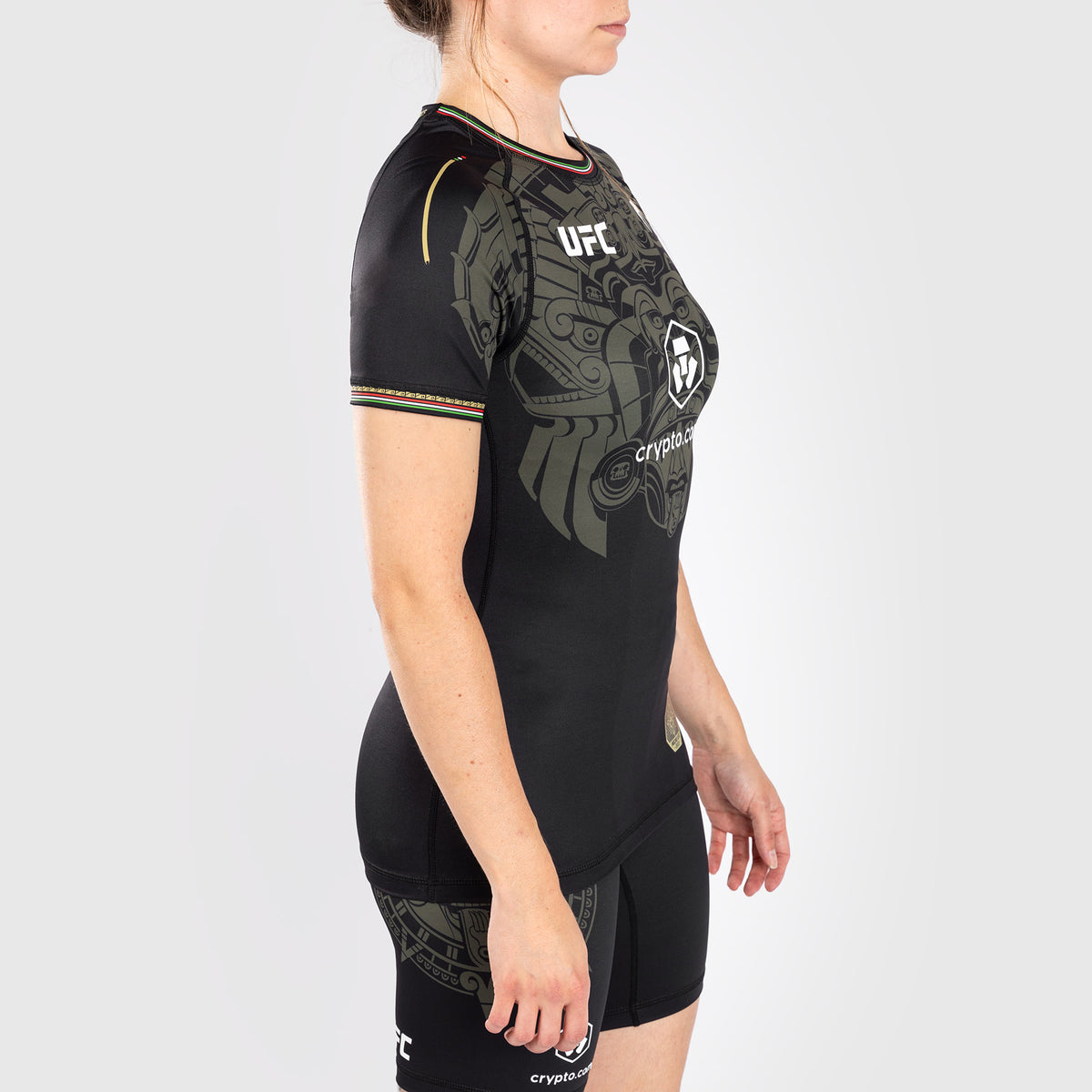 Noche UFC by Venum Authentic Fight Night Rashguard à manches courtes pour femme - Noir - product-type_T-Shirts de Compression