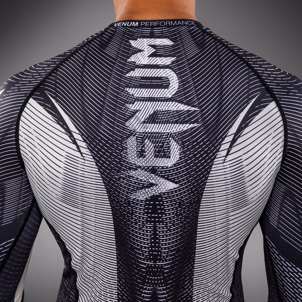 Rashguard à Manches Longues Venum Galactic 3.0 - Blanc Cassé/Noir - product-type_T-Shirts de Compression