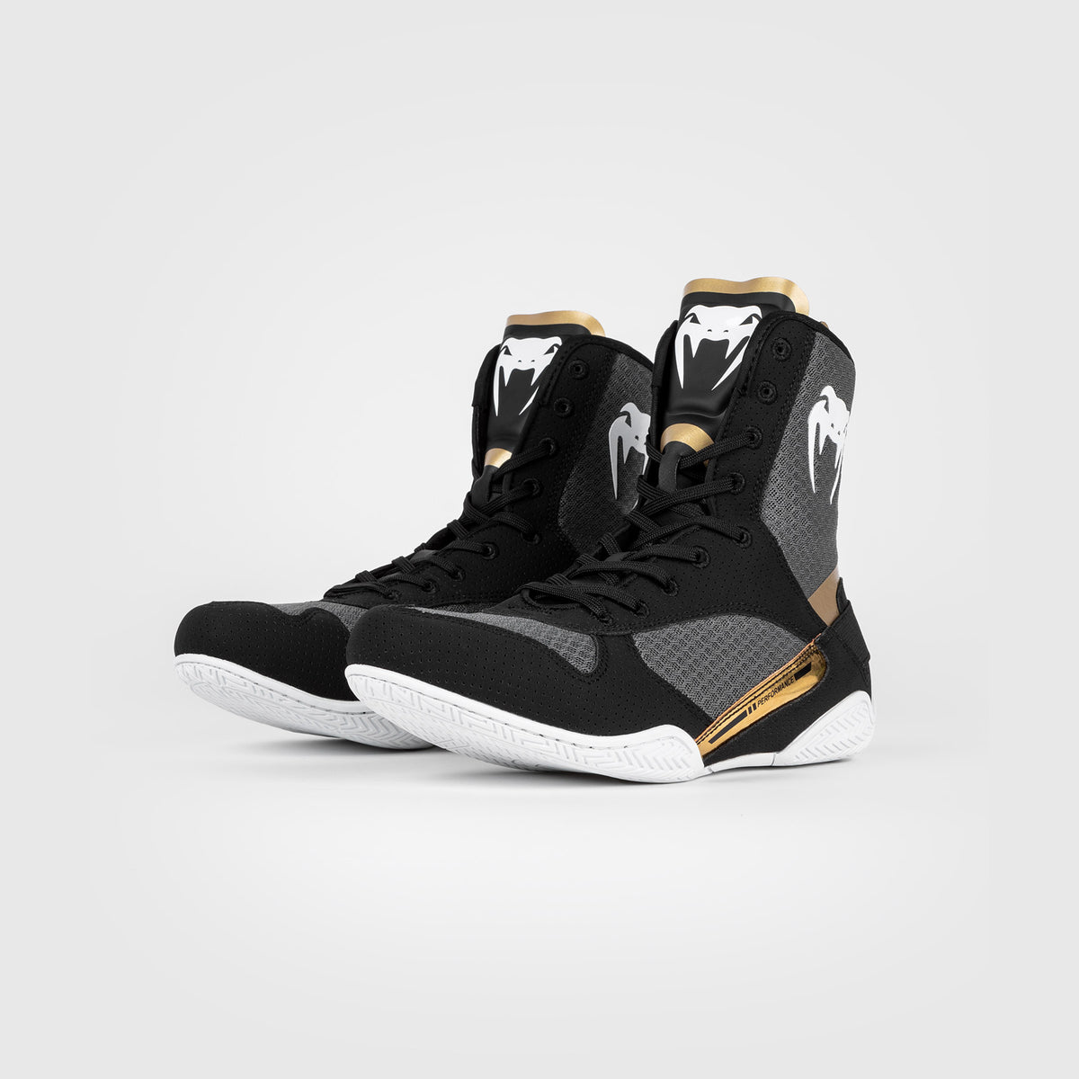 Chaussures de boxe Venum Elite - Noir/Blanc/Or - product-type_Chaussures de boxe