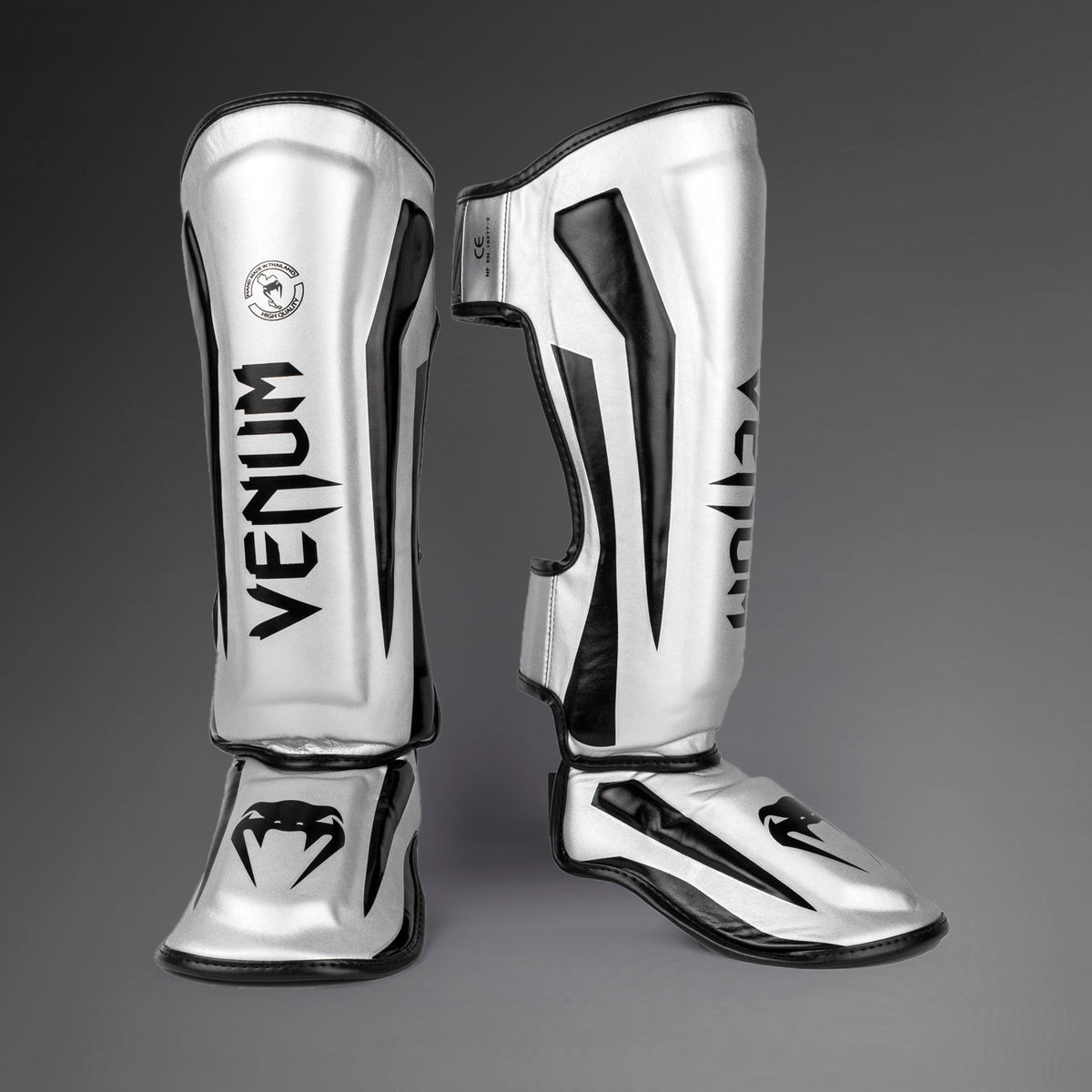 Protège-tibias Venum Elite - Argent/Noir - product-type_Protège-tibias