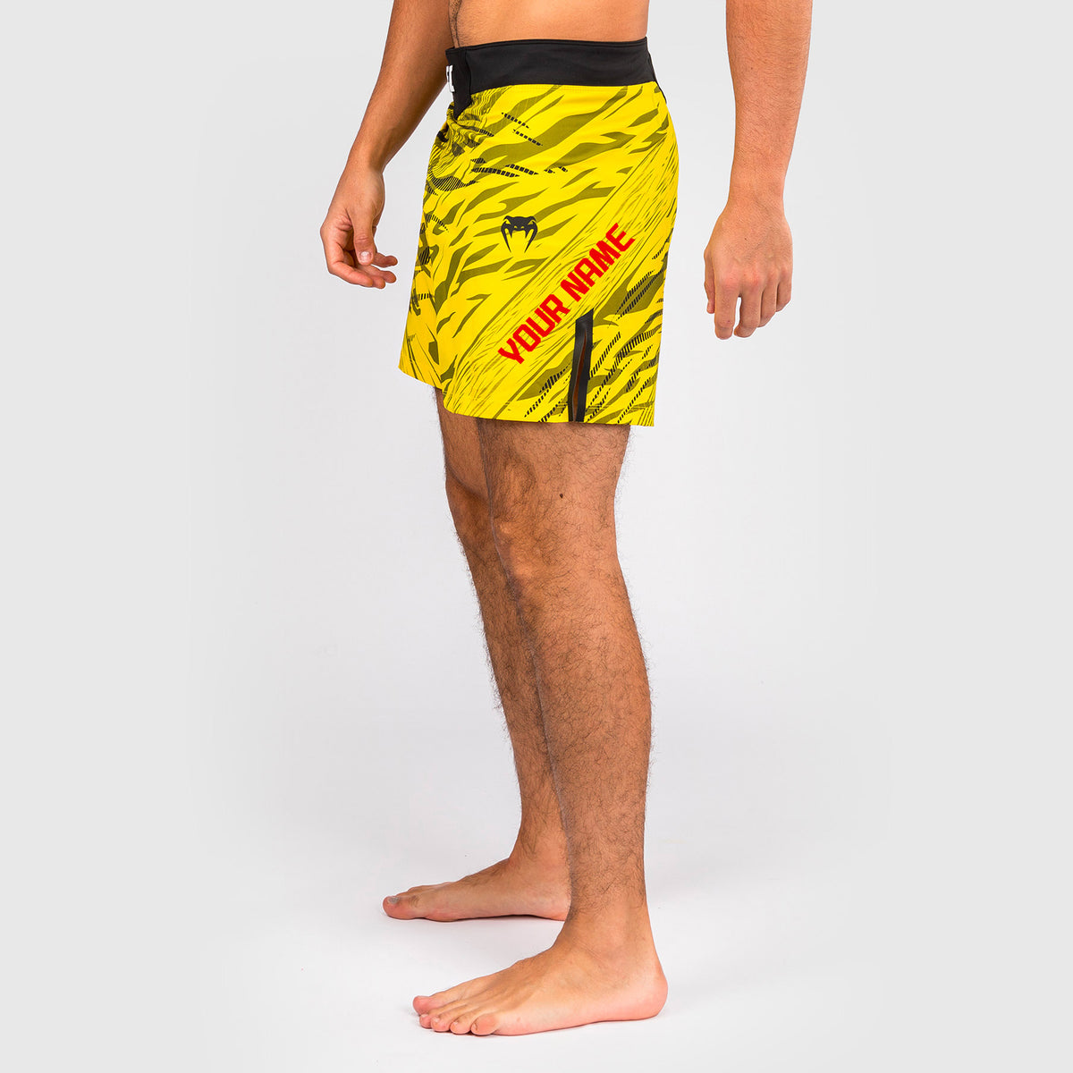 Shorts de Combat pour Hommes UFC Fusion by Venum Personnalisé Authentic Fight Night - Coupe Courte - Jaune - product-type_Shorts de MMA