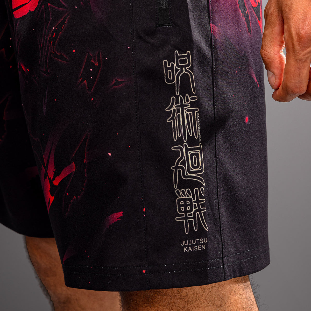 Short d’Entraînement Itadori Jujutsu Kaisen x Venum – Noir/Rouge - product-type_Shorts de training
