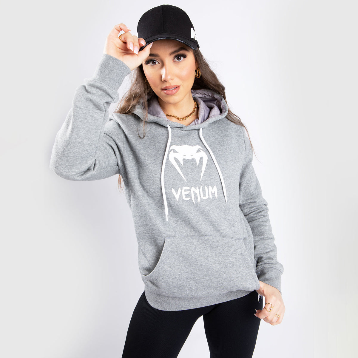 Sweatshirt à Capuche Venum Classic - Pour Femme - Gris Chiné Clair - product-type_Sweatshirts