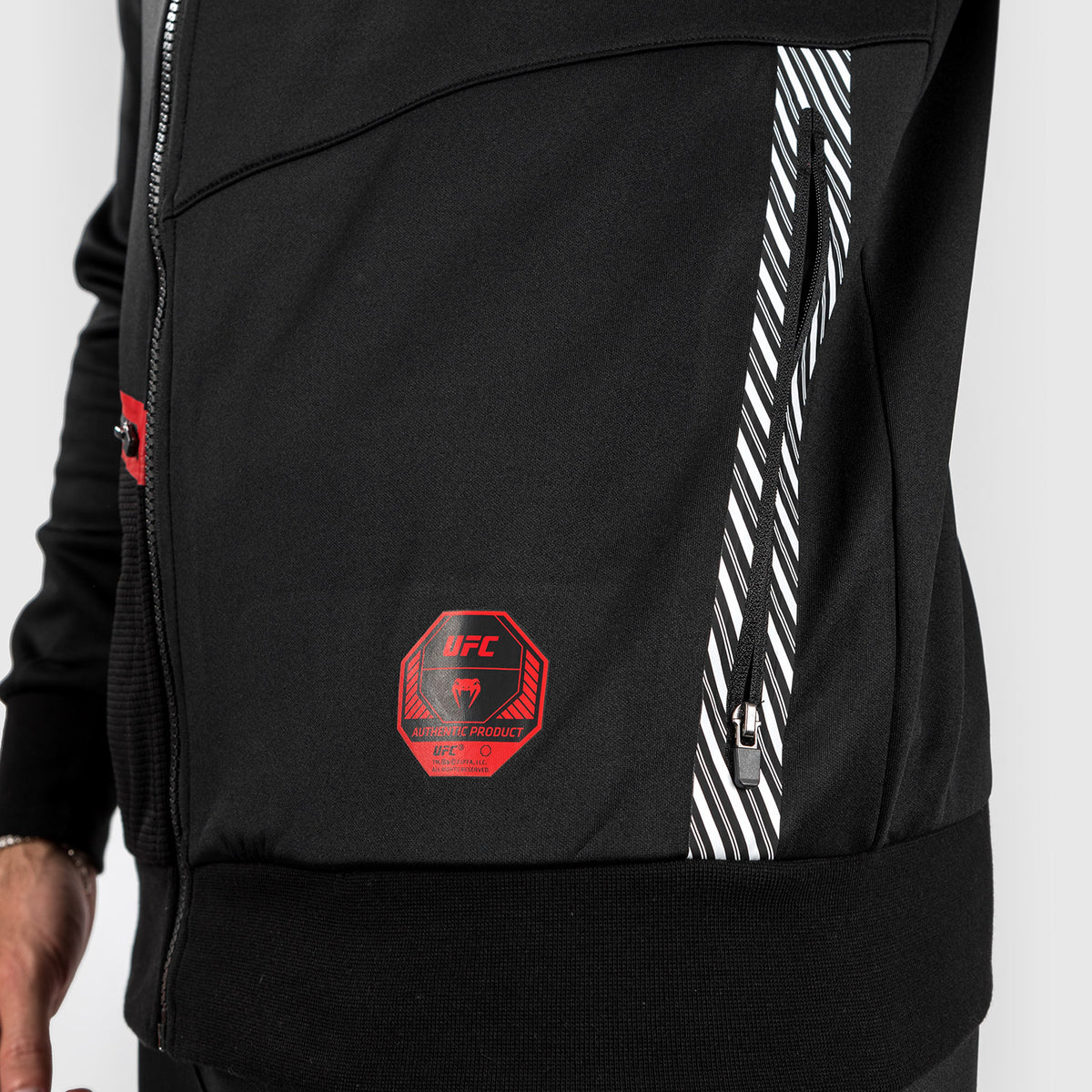Sweatshirt zippé à capuche pour Hommes UFC Adrenaline by Venum Fight Week - Noir - product-type_Sweatshirts