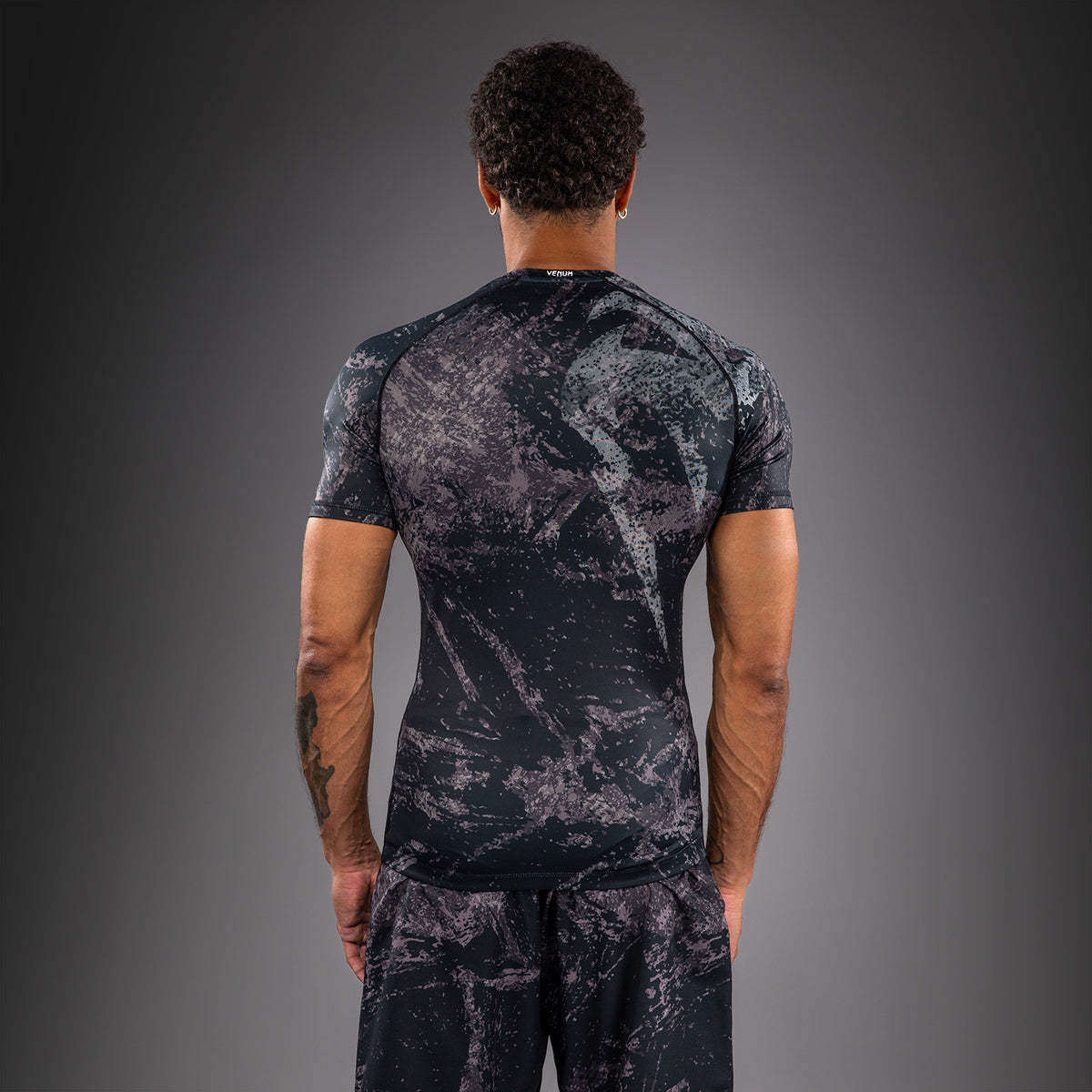 Rashguard à Manches Courtes Venum Rage & Workout - Noir/Gris - product-type_T-Shirts de Compression