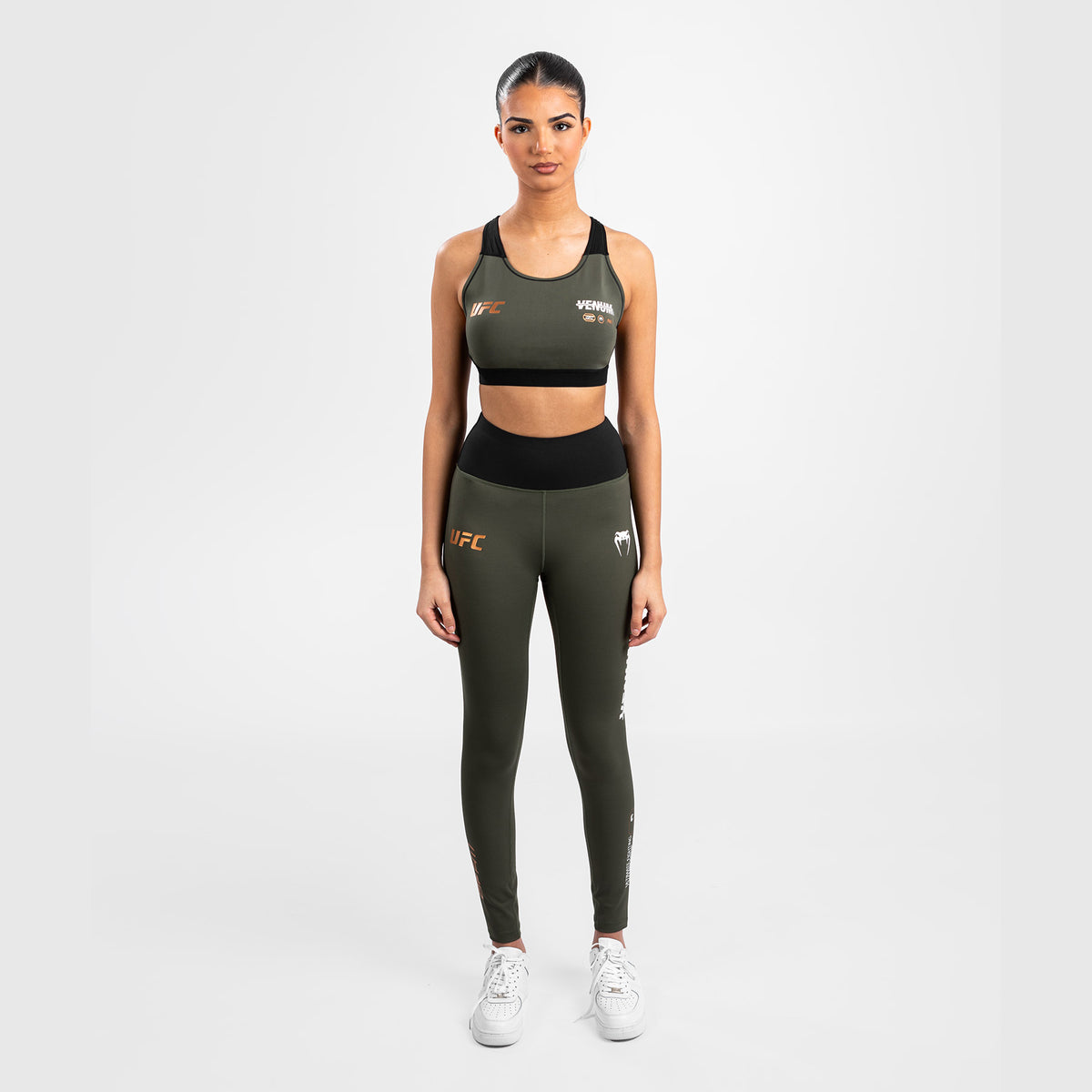 Legging de Performance pour Femmes UFC Adrenaline by Venum Fight Week - Kaki/Bronze - product-type_Leggings