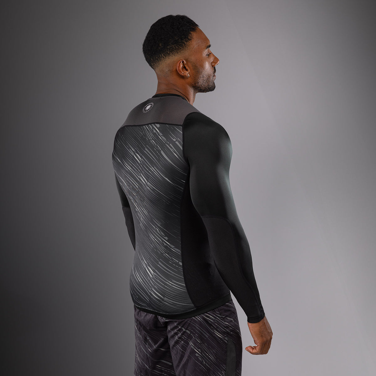 Rashguard Manches Longues Venum Rapid - Noir/Gris Orage - product-type_T-Shirts de Compression