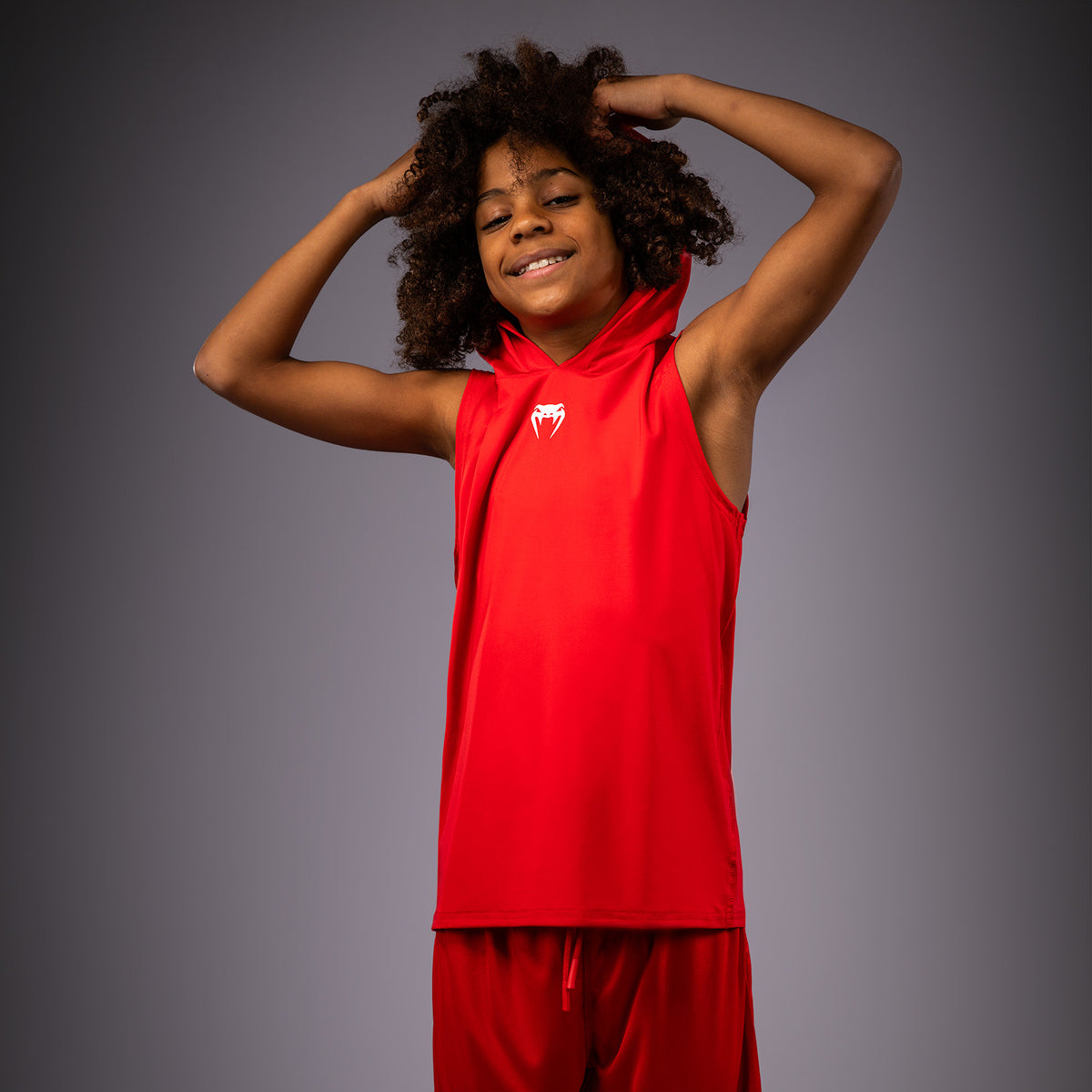 Sweat à capuche sans manches Dry Tech pour Enfants Venum Elite - Rouge - product-type_Sweatshirts