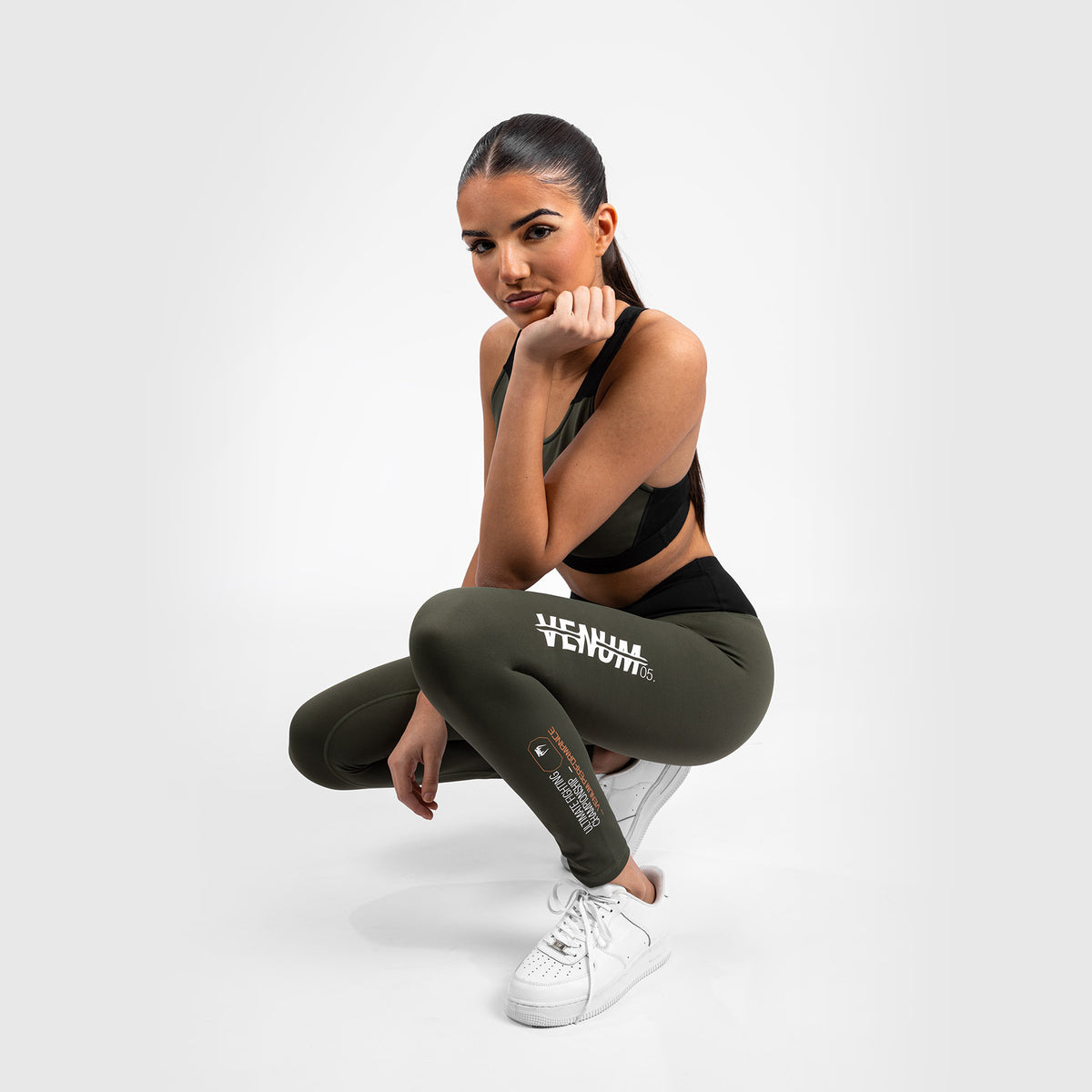 Legging de Performance pour Femmes UFC Adrenaline by Venum Fight Week - Kaki/Bronze - product-type_Leggings