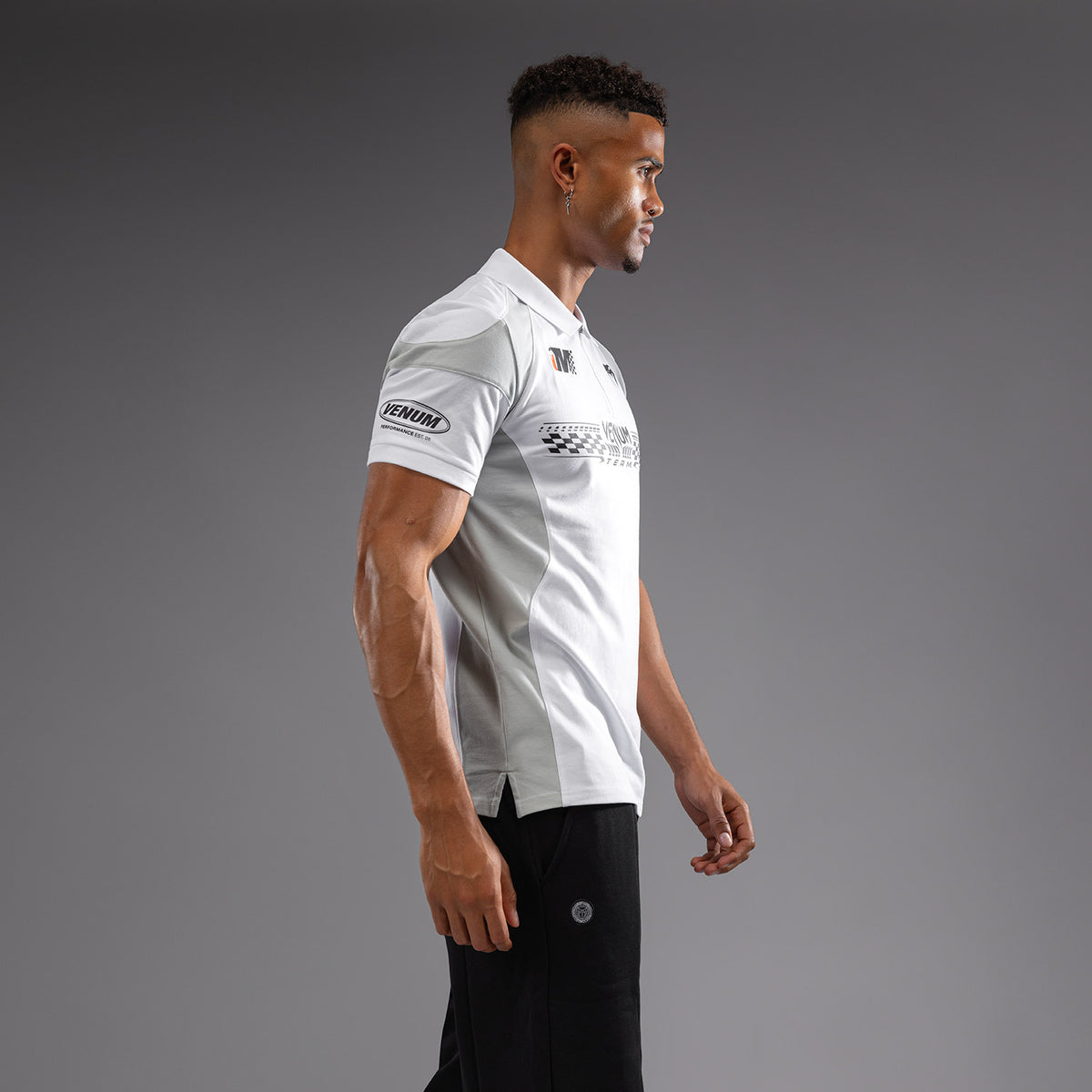 Polo en Coton Venum Motorsports - Blanc Neige