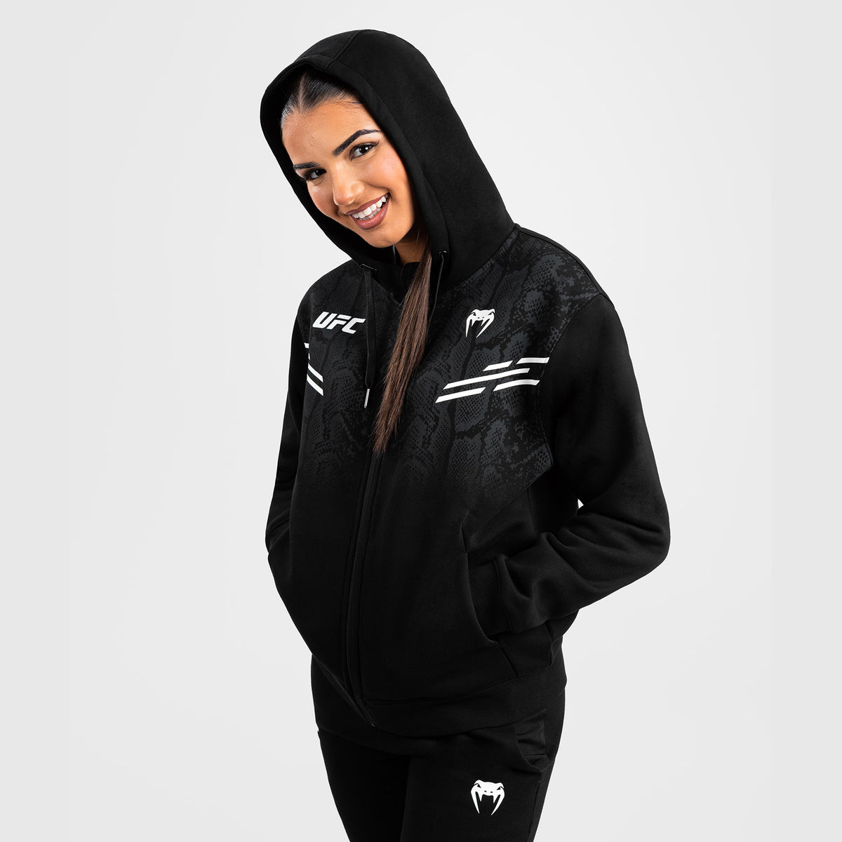 Sweatshirt zippé à capuche pour Femmes UFC Adrenaline by Venum Replica - Noir - product-type_Vestes
