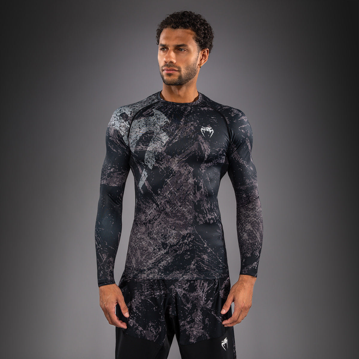 Rashguard à Manches Longues Venum Rage & Workout - Noir/Gris - product-type_T-Shirts de Compression