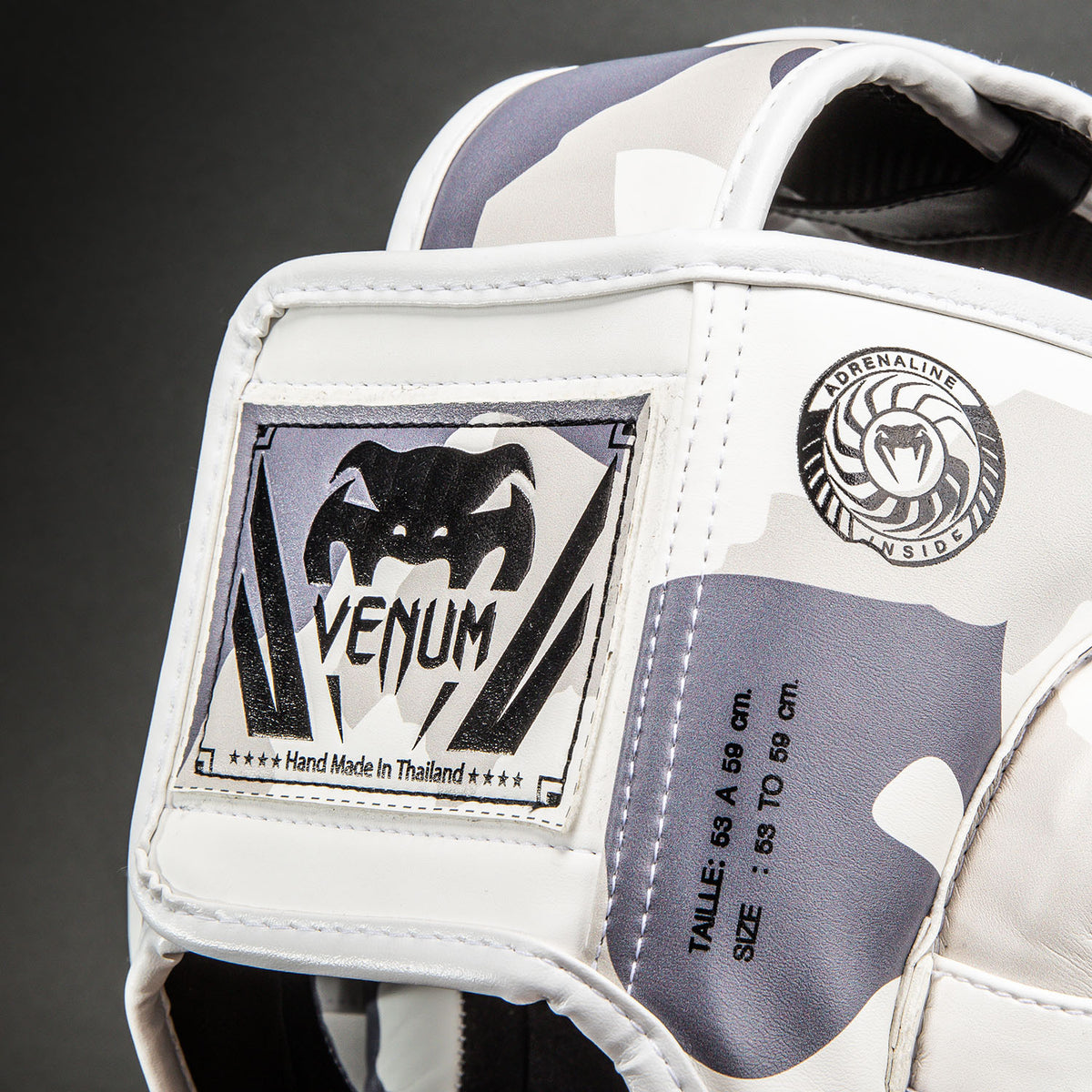 Casque de protection Venum Elite Camo – Blanc/Gris Clair - product-type_Casques de boxe