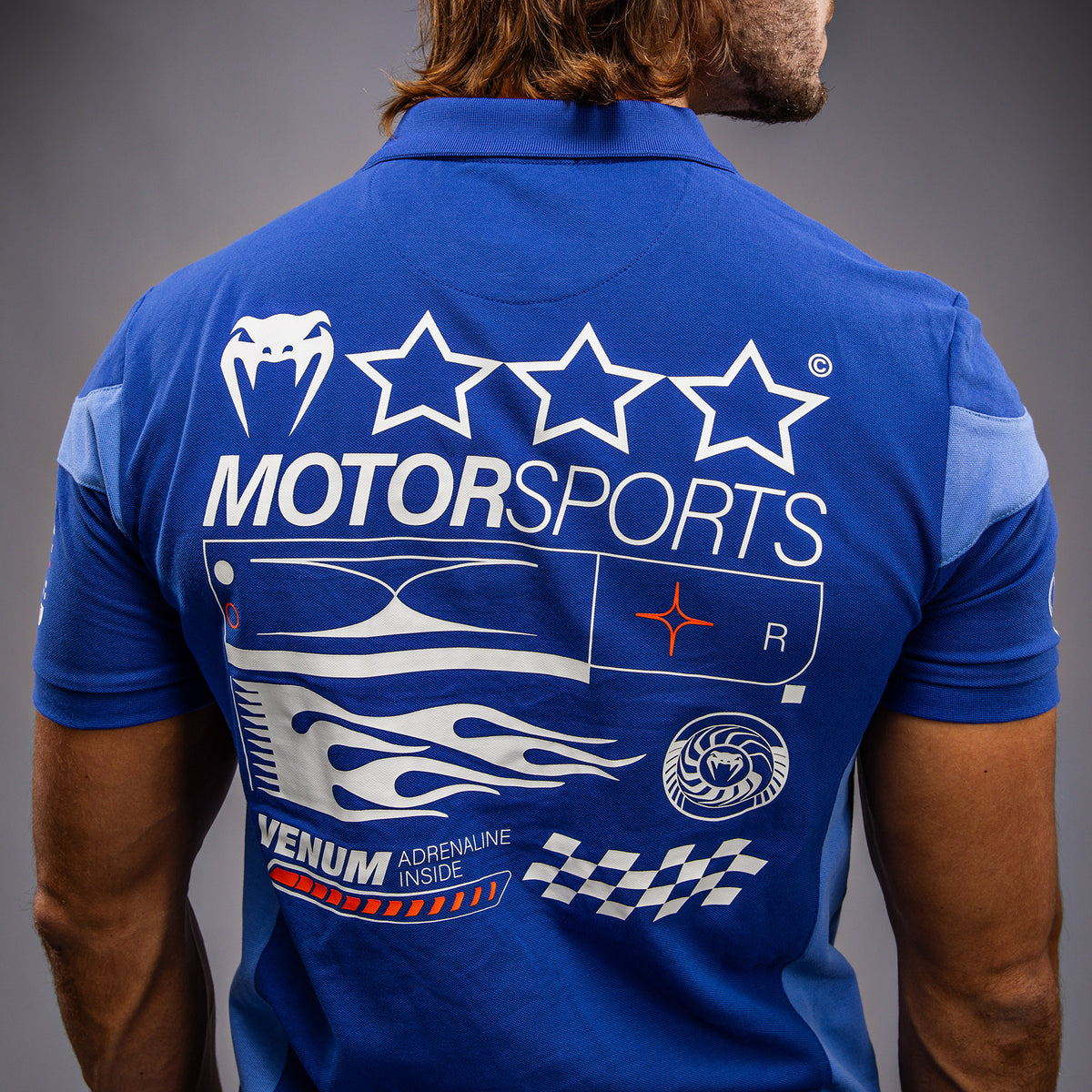 Polo en Coton Venum Motorsports - Bleu Royal