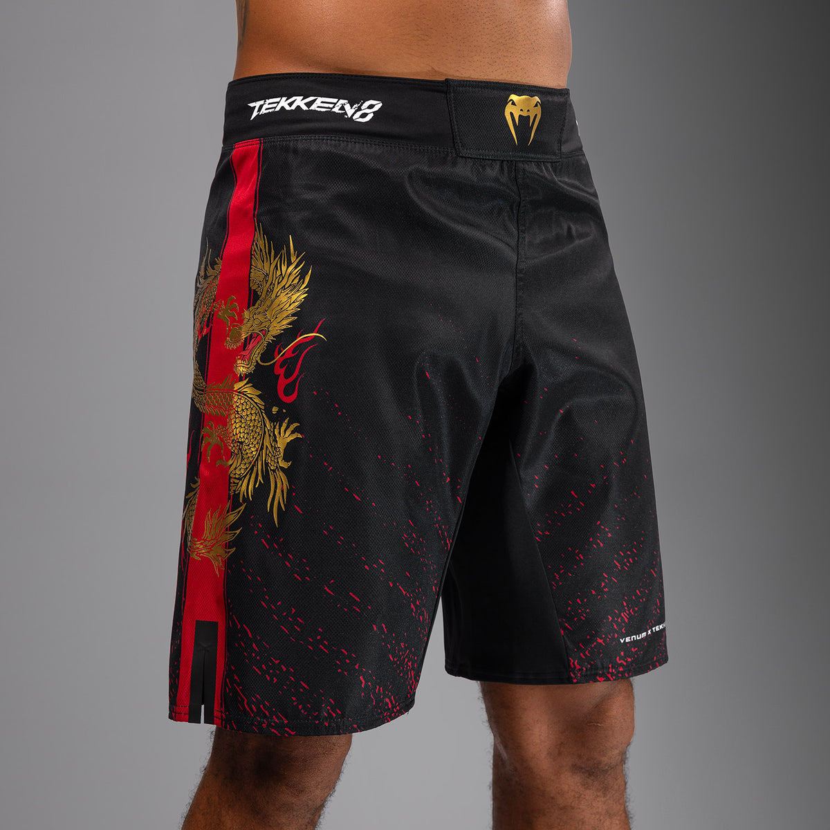 Short de combat Venum x TEKKEN 8 - Marshall Law - Noir/Rouge/Or - product-type_Shorts de MMA