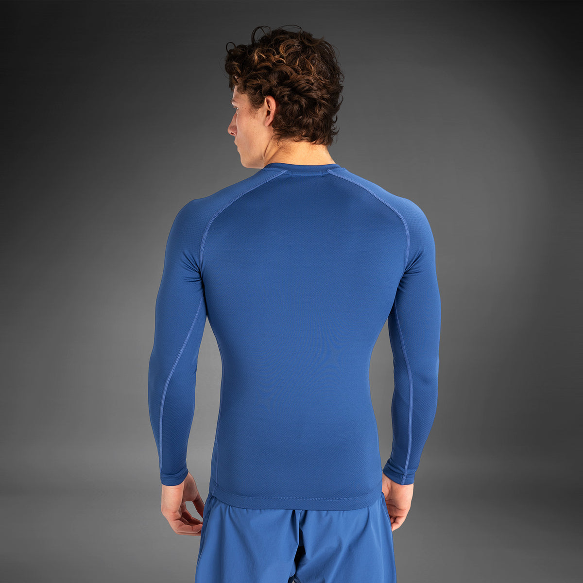 Rashguard à manches longues pour hommes Venum Contender - Bleu - product-type_T-Shirts de Compression