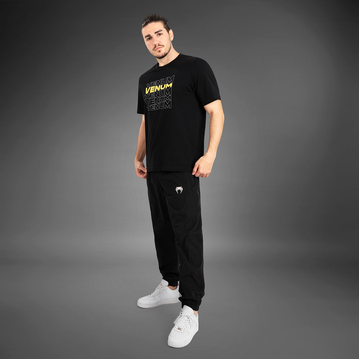 T-shirt à manches courtes pour Hommes Venum Vertigo - Noir/Jaune - product-type_T-Shirts