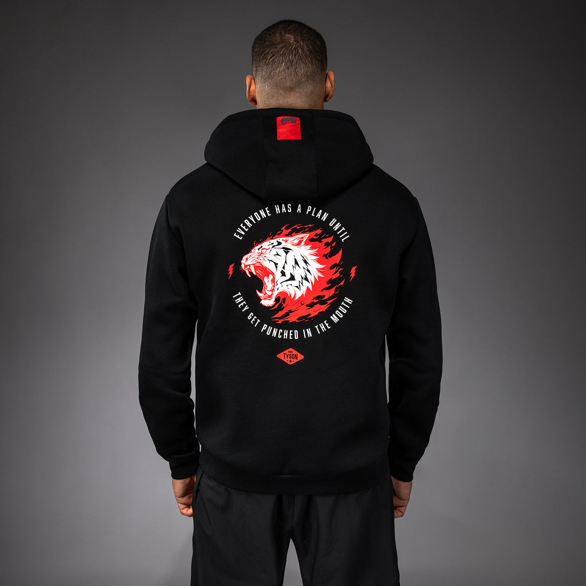 Sweat à capuche Venum x Mike Tyson Tiger - Noir Profond/Rouge Intense - product-type_Sweatshirts