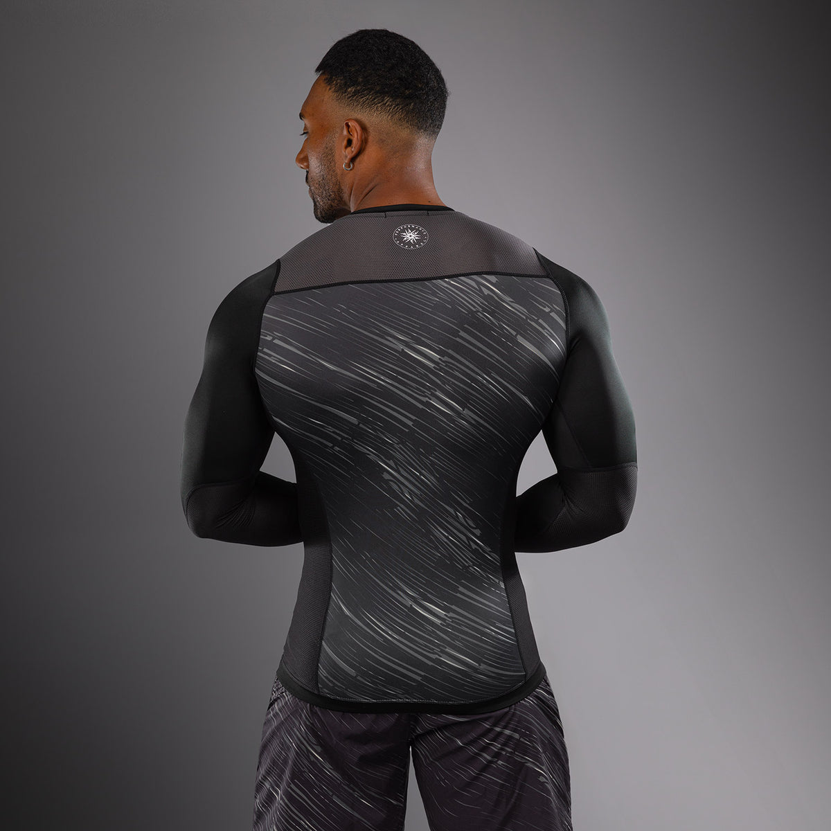Rashguard Manches Longues Venum Rapid - Noir/Gris Orage - product-type_T-Shirts de Compression