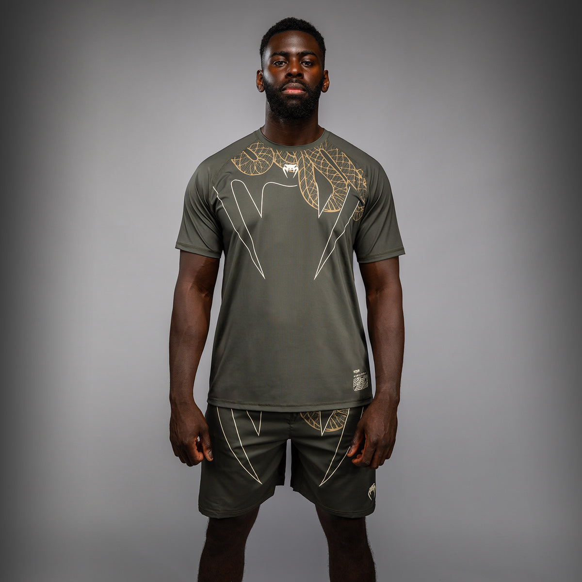 T-Shirt Venum Serpenti Dry-Tech – Kaki/Bronze/Ivoire - product-type_T-Shirts Dry Tech