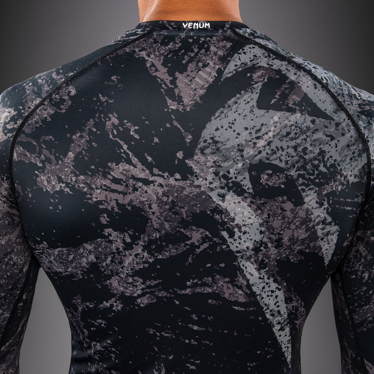 Rashguard à Manches Longues Venum Rage & Workout - Noir/Gris - product-type_T-Shirts de Compression