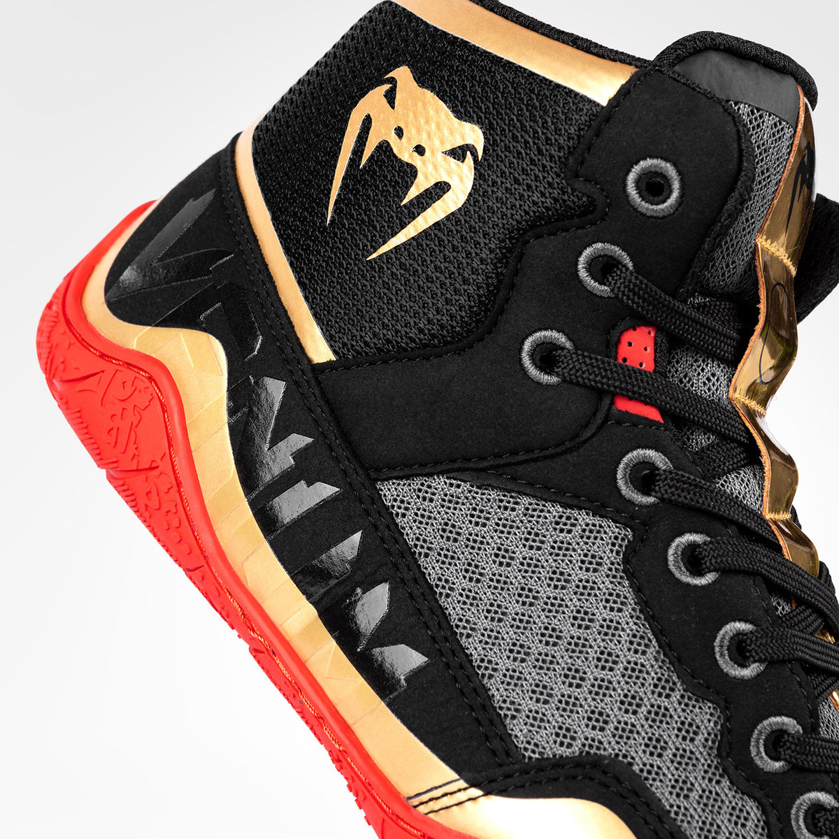 Chaussures de lutte Venum Elite - Noir/Or/Rouge - product-type_chaussures de lutte