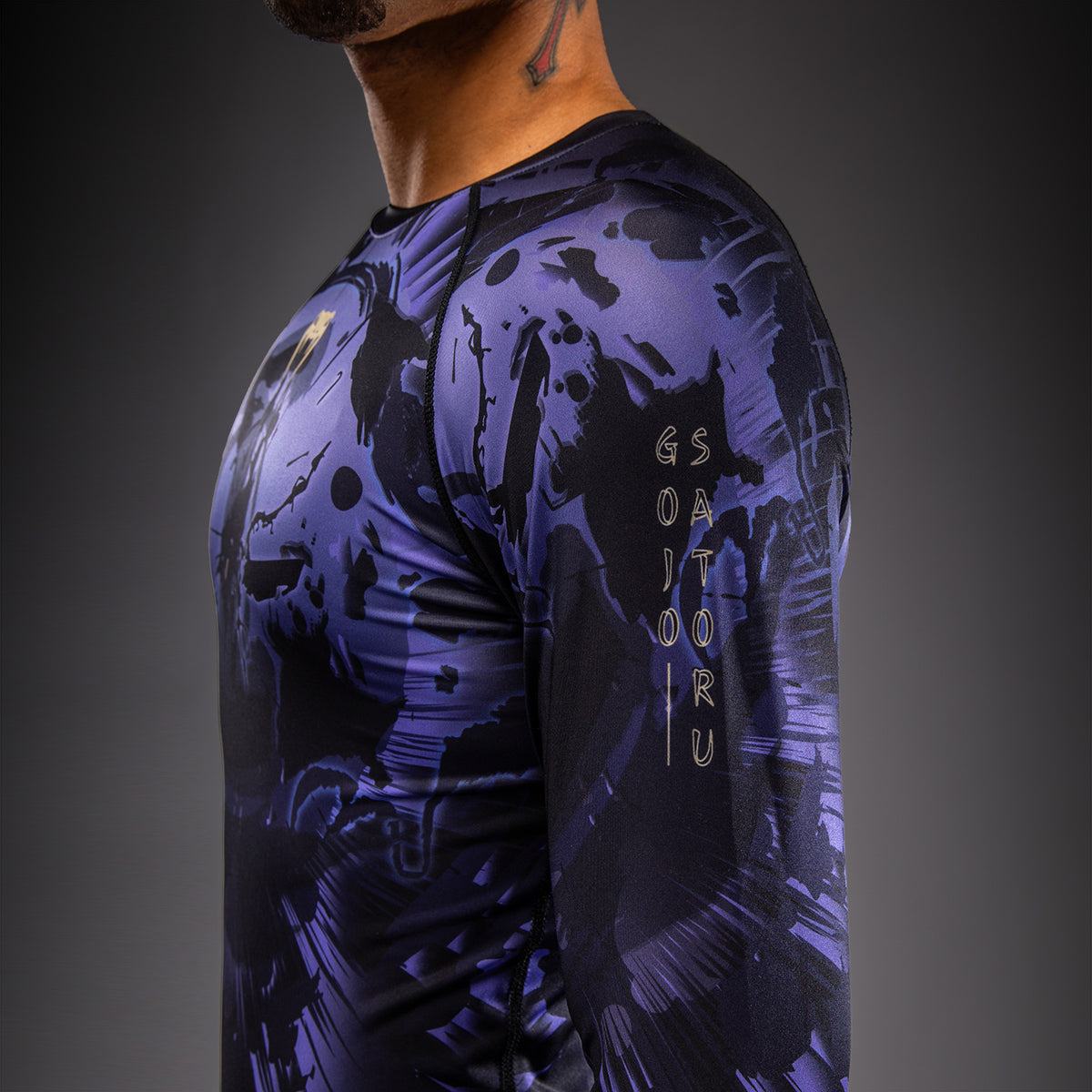 Rashguard à Manches Longues Gojo Jujutsu Kaisen x Venum – Violet - product-type_T-Shirts de Compression