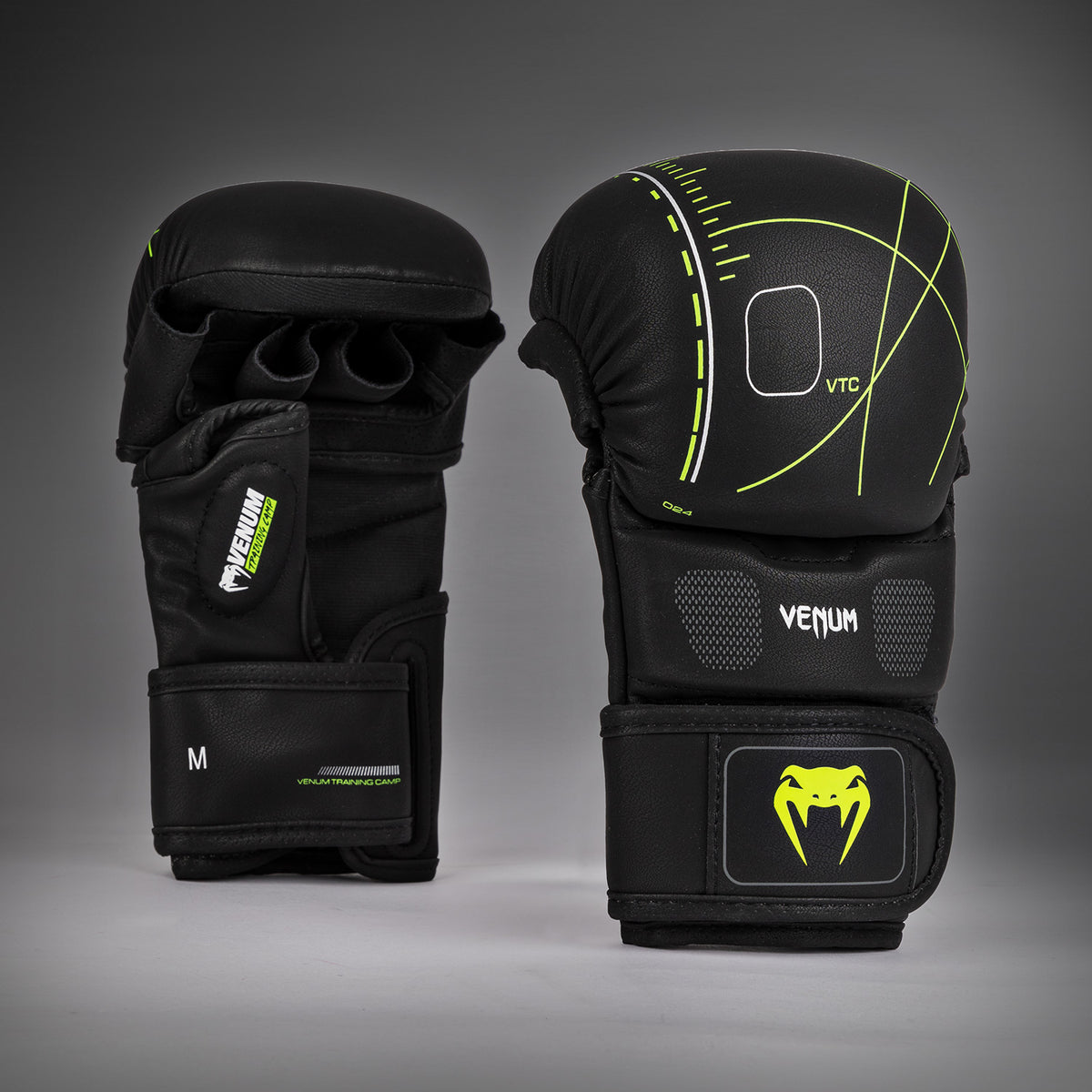Gants de sparring Venum Training Camp 4.0 - Noir/Vert néo - product-type_Gants de Sparring
