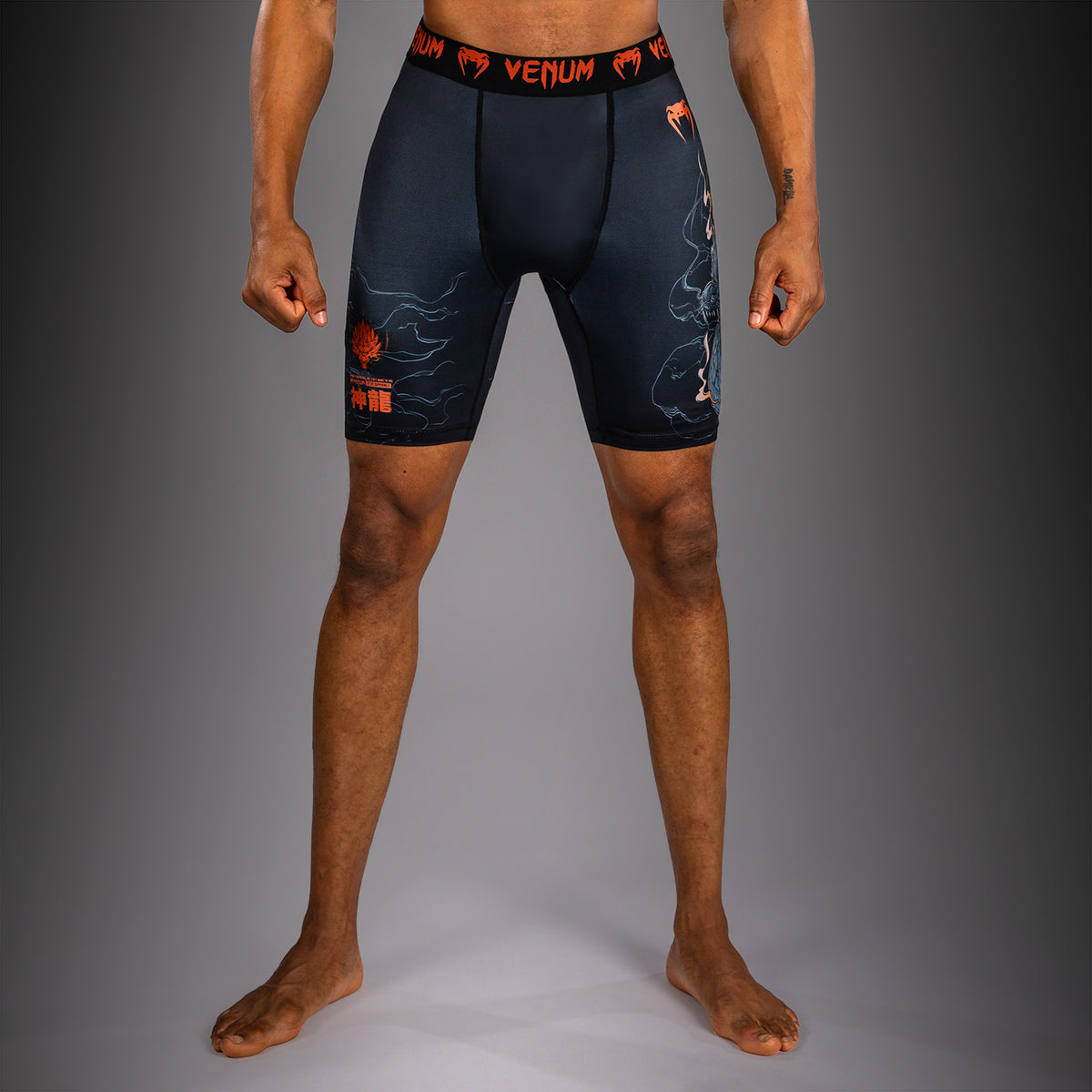 Short de Compression Venum Thunder Dragon – Noir/Gris/Cuivre - product-type_Shorts de compression