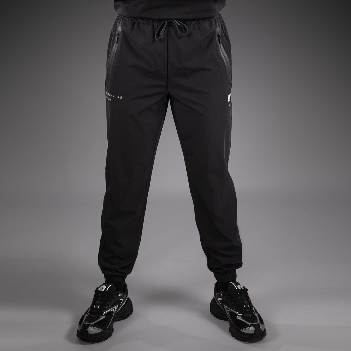 Pantalon de Survêtement Venum Adrenaline – Noir/Gris Argenté - product-type_Pantalons de jogging