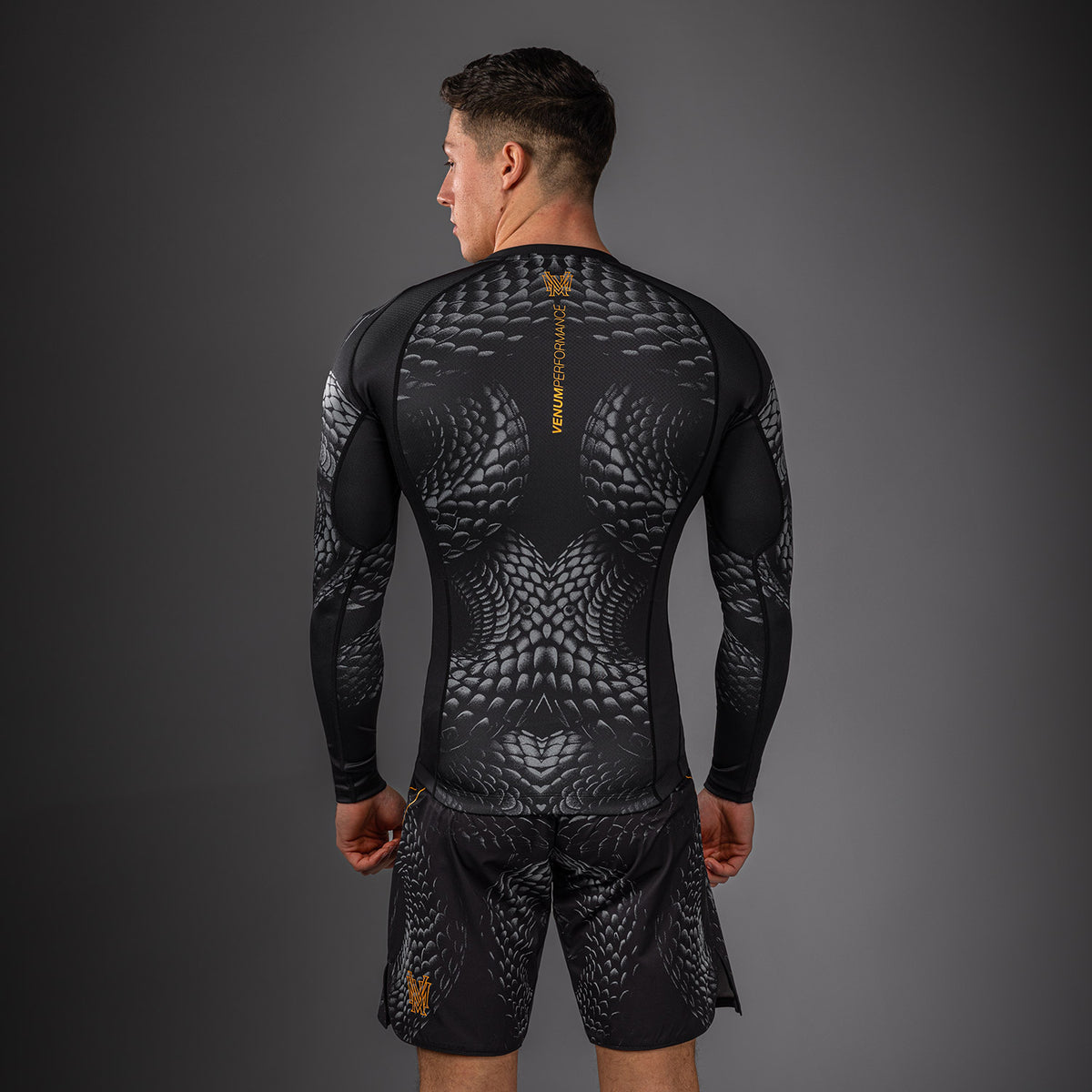 Rashguard à Manches Longues Venum Matupa - Noir/Gris/Or - product-type_T-Shirts de Compression