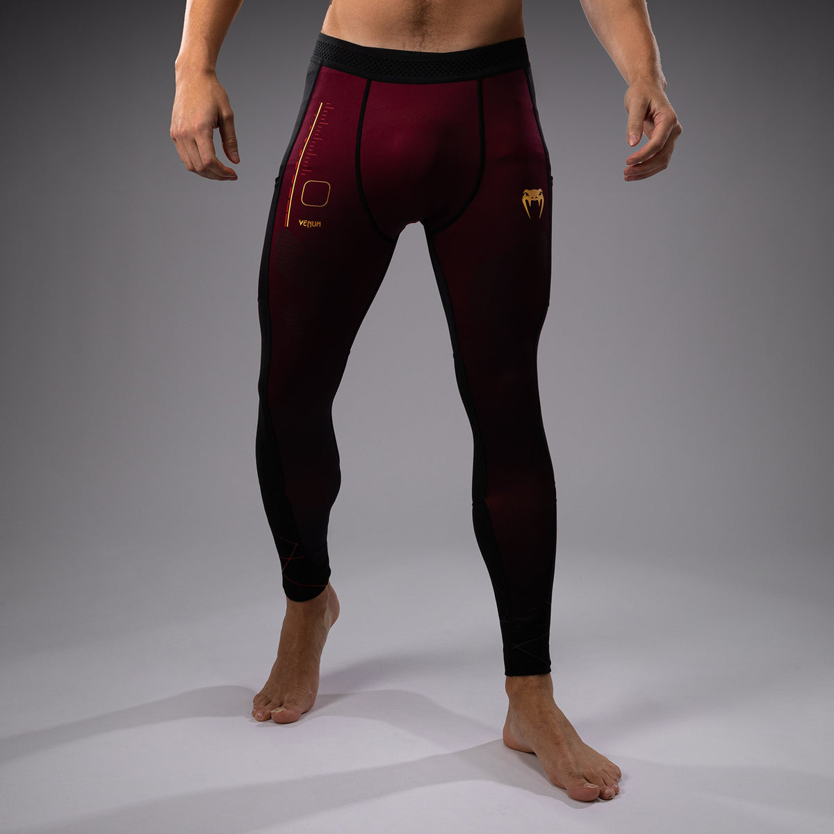 Pantalon de Compression Venum Tactical XT- Noir/Bordeaux/Or - product-type_Pantalons de Compression