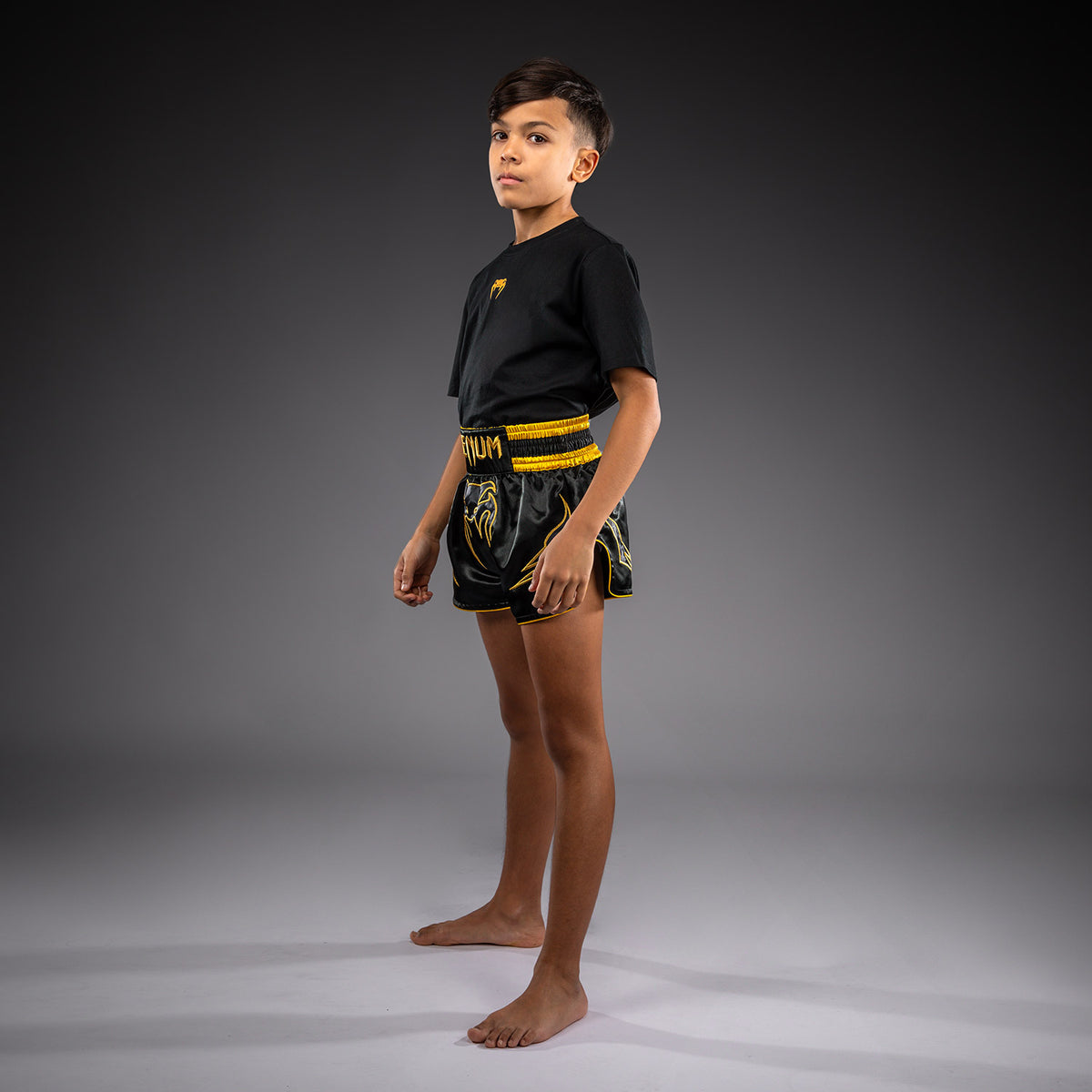 Short de Muay Thai Pour Enfant Venum Bangkok Fury - Noir/Or - product-type_Shorts de Muay Thai