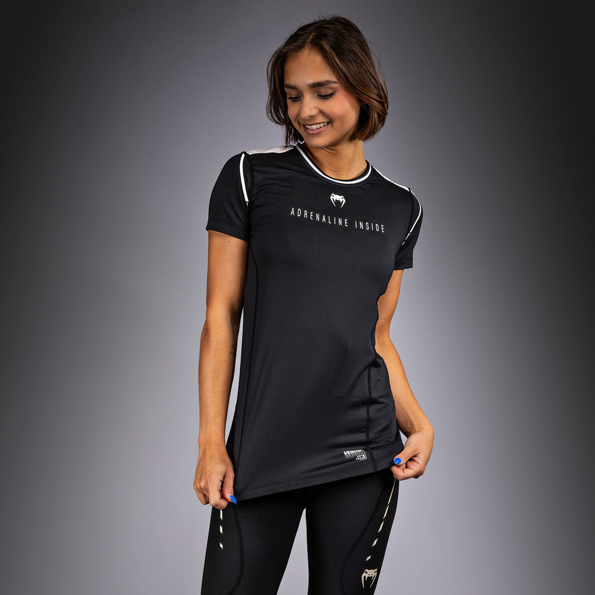 T-shirt Dry-Tech Femme Venum Adrenaline – Noir/Ivoire - product-type_T-Shirts Dry Tech