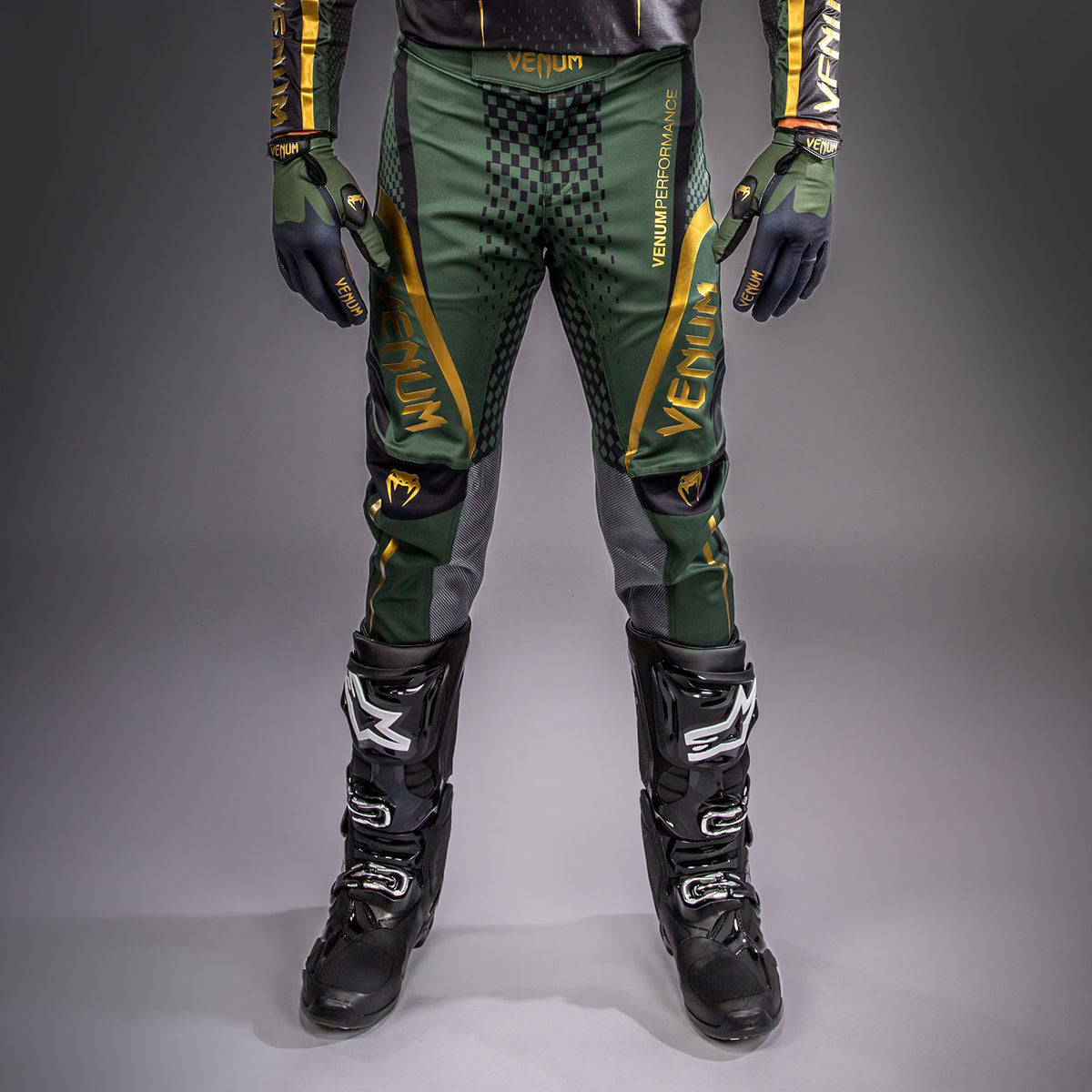 Pantalon de Motocross Venum MX Challenger - Noir/Vert/Or - product-type_Pantalon Motocross