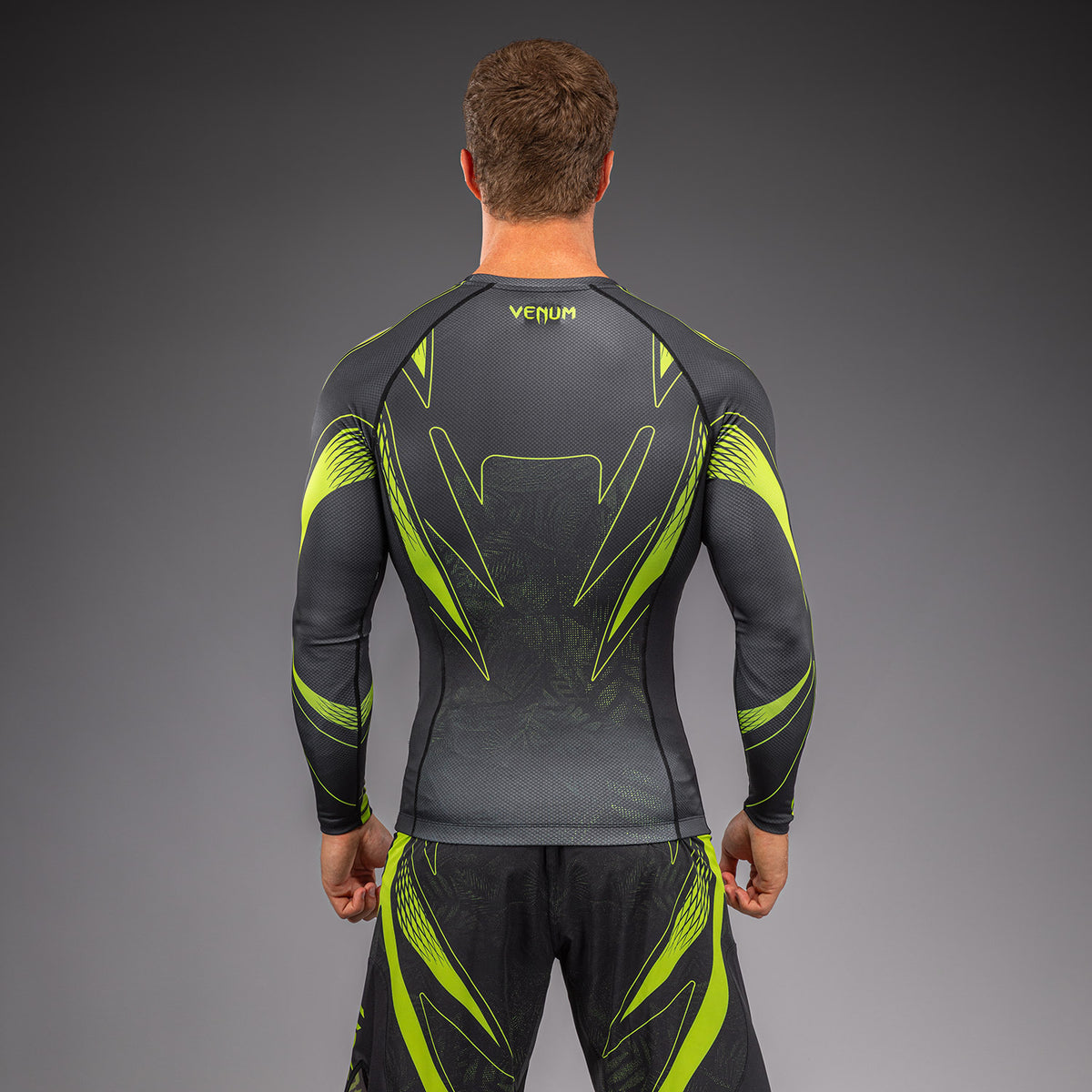 Rashguard à manches longues Venum Amazonia Reborn - Noir/Vert - product-type_T-Shirts de Compression
