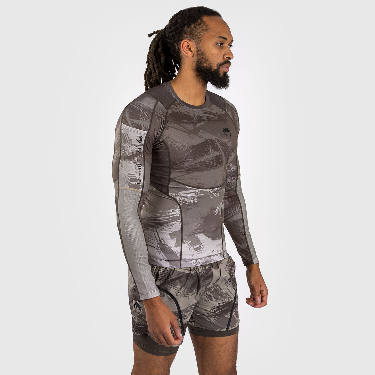 Venum Electron 3.0 Rashguard à manches longues - Sable - product-type_T-Shirts de Compression
