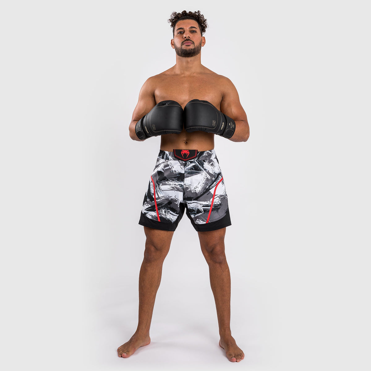 Short de combat Venum Electron 3.0 - Gris/Rouge - product-type_Shorts de MMA