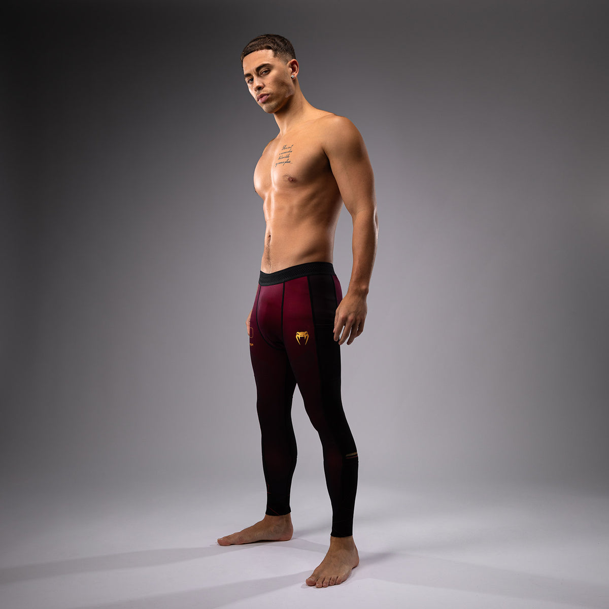 Pantalon de Compression Venum Tactical XT- Noir/Bordeaux/Or - product-type_Pantalons de Compression
