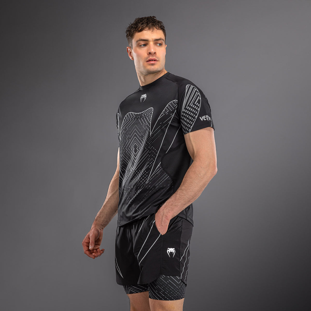 T-shirt Dry Tech Venum Midnight Fury – Noir/Gris/Argent - product-type_T-Shirts Dry Tech