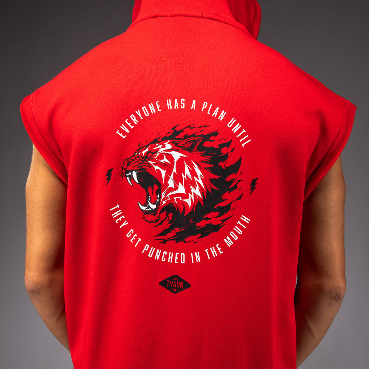 Sweat à capuche sans manches Venum x Mike Tyson Tiger - Rouge Intense/Noir Profond - product-type_Sweatshirts