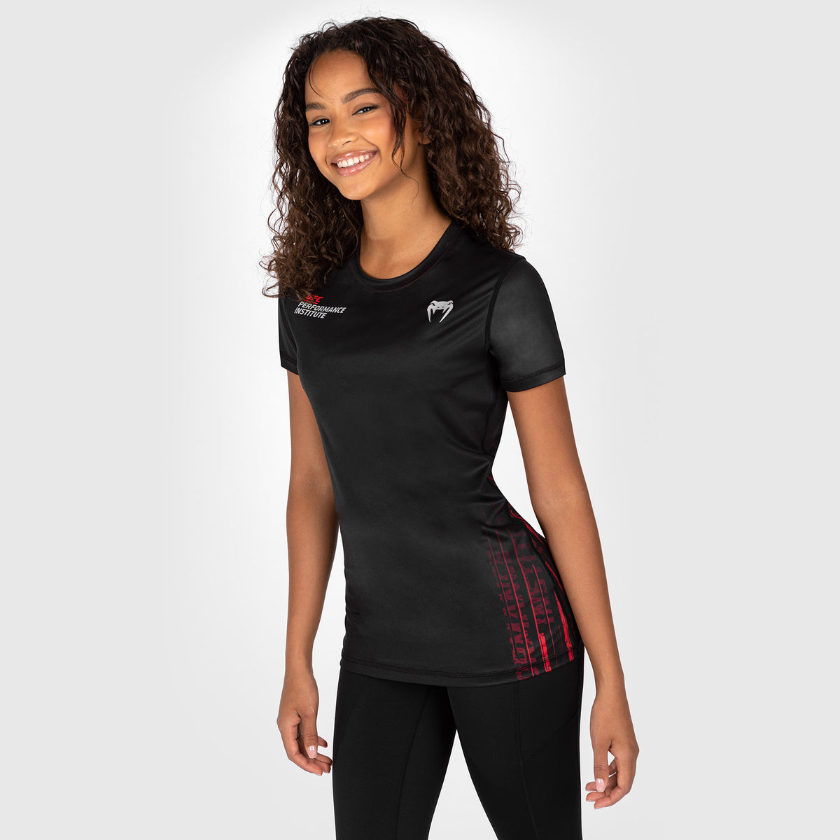 T-shirt Dry-Tech pour Femmes UFC Venum Performance Institute 2.0 - Noir/Rouge - product-type_T-Shirts Dry Tech