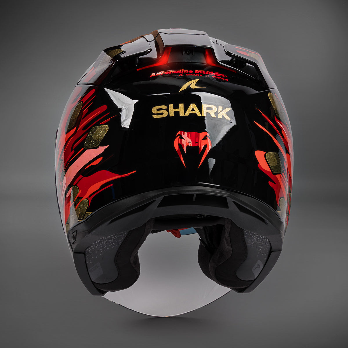 Casque de moto Venum x Shark SKWAL JET - Rouge/Or - product-type_Casque de Moto