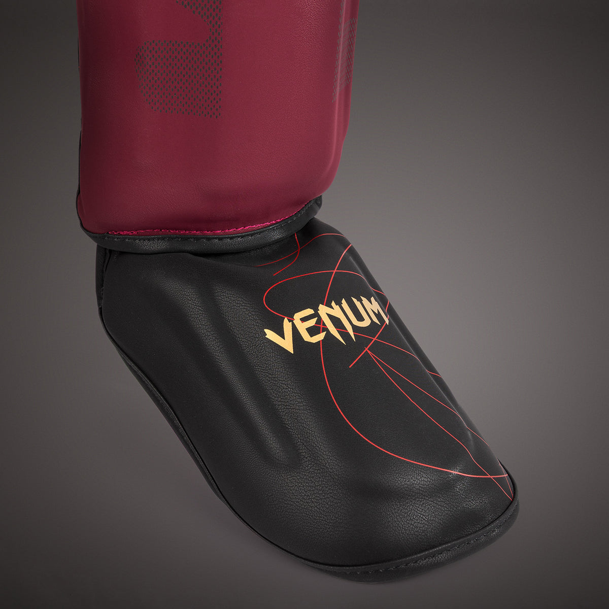 Protège-Tibias Venum Tactical XT- Noir/Bordeaux/Or - product-type_Protège-tibias