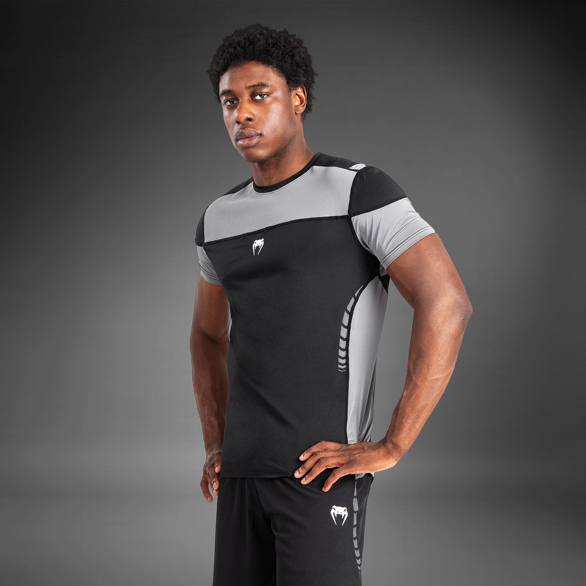 T-shirt Dry-Tech pour Hommes Venum Tempest - Noir/Gris - product-type_T-Shirts Dry Tech