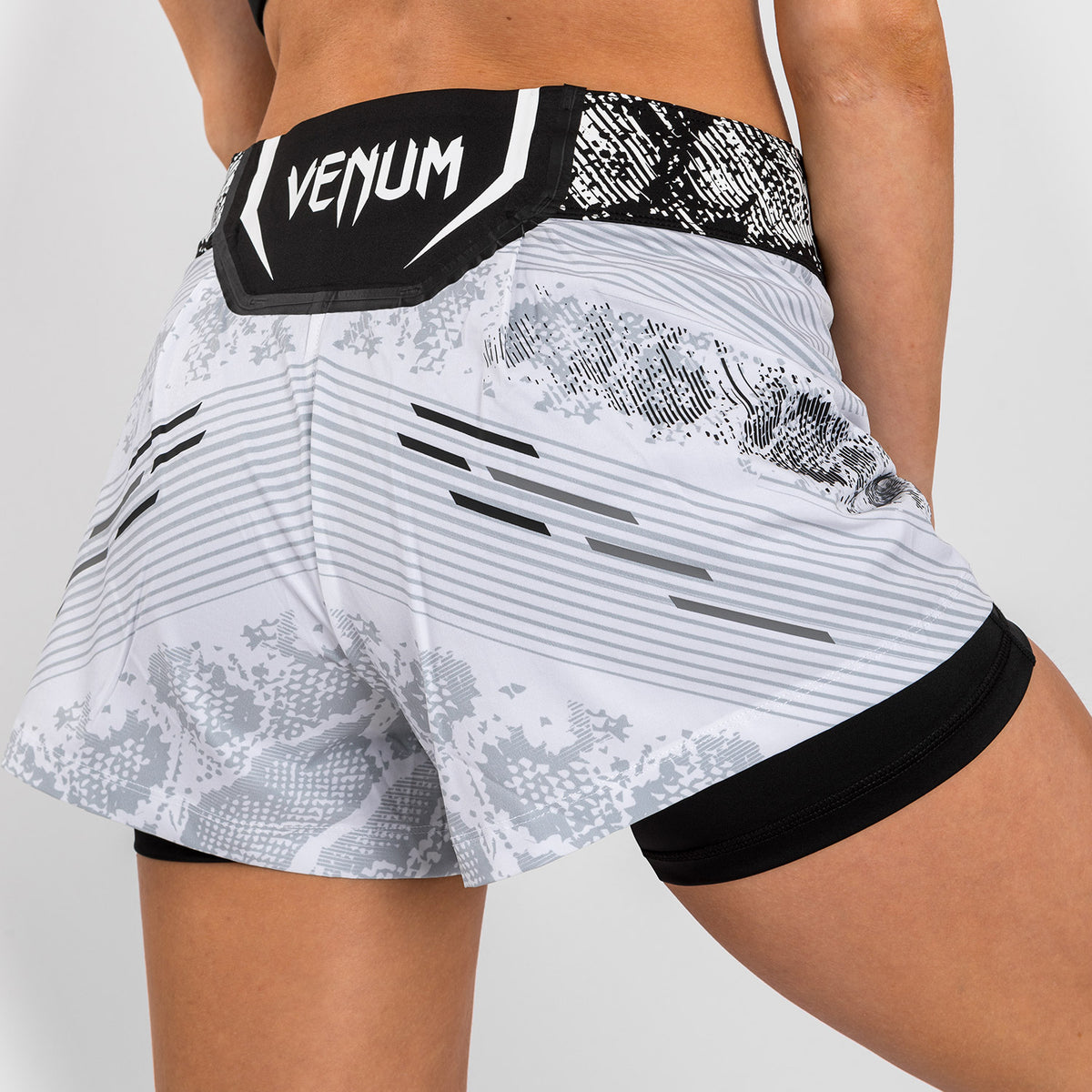 Short de Combat pour Femmes UFC Adrenaline by Venum Authentic Fight Night - Blanc - product-type_Shorts de MMA