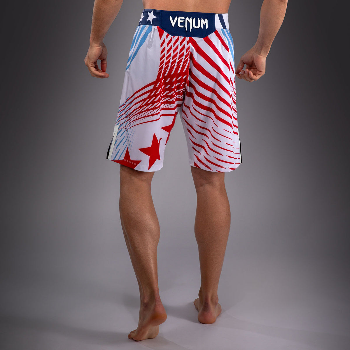 Official UFC Freedom 250 by Venum Authentic Fight Night Short de combat coupe longue pour homme - Blanc - product-type_Shorts de MMA
